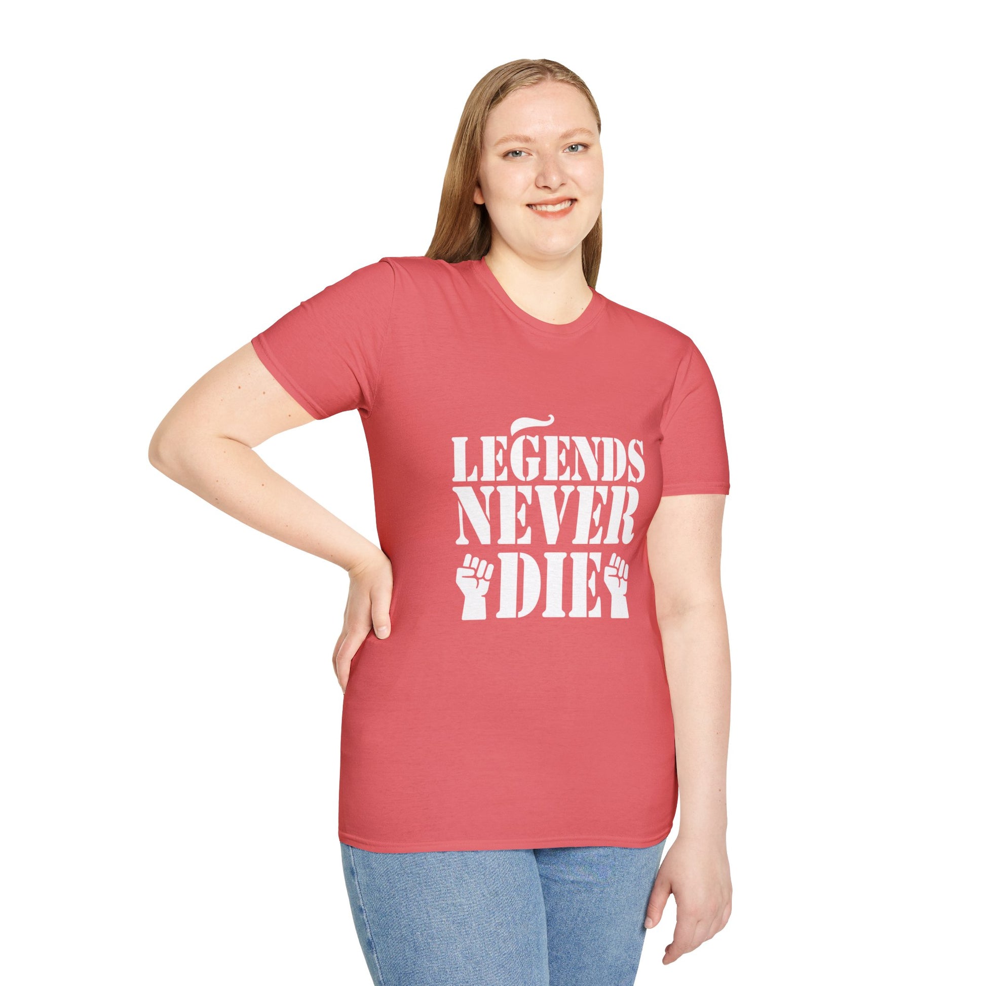 Legends Women's Relaxed/Plus Tshirt (White Logo) - Sweet Baby Jeez Teez