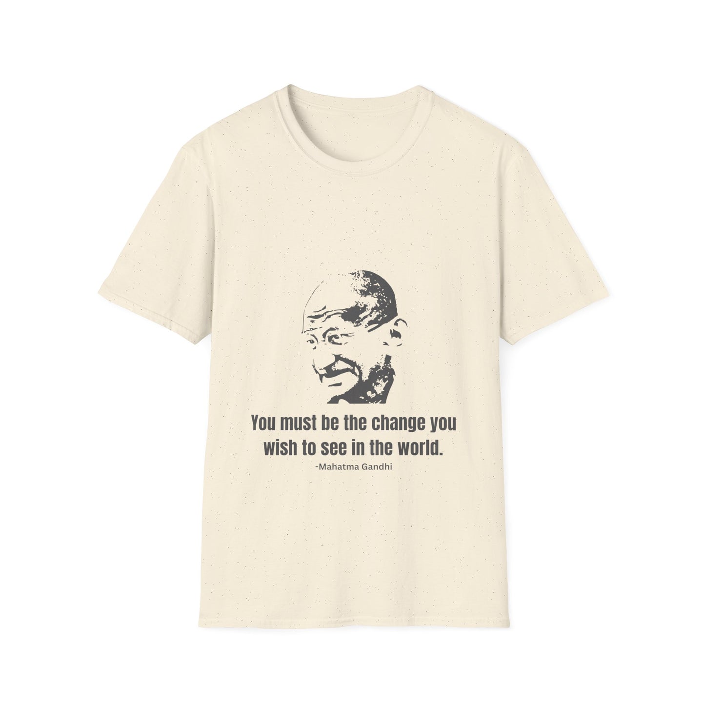 Be the Change Men's Tshirt (IW Gray Logo) - Sweet Baby Jeez Teez
