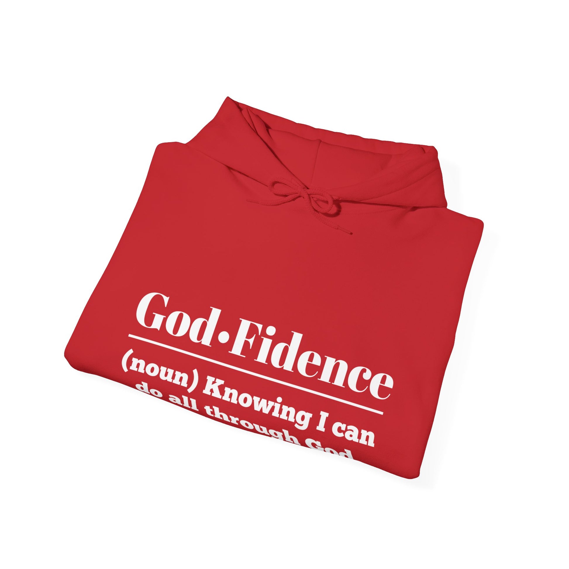 God-Fidence Men's Hoodie (White Logo) - Sweet Baby Jeez Teez
