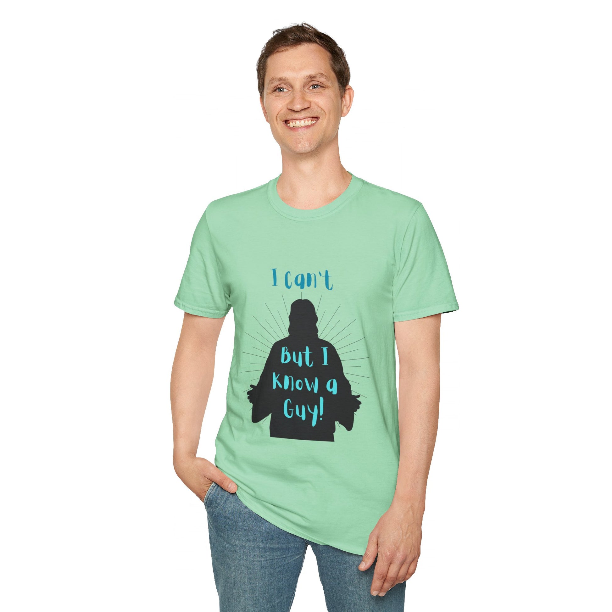 I Know a Guy Men's Tshirt (Black Logo) - Sweet Baby Jeez Teez