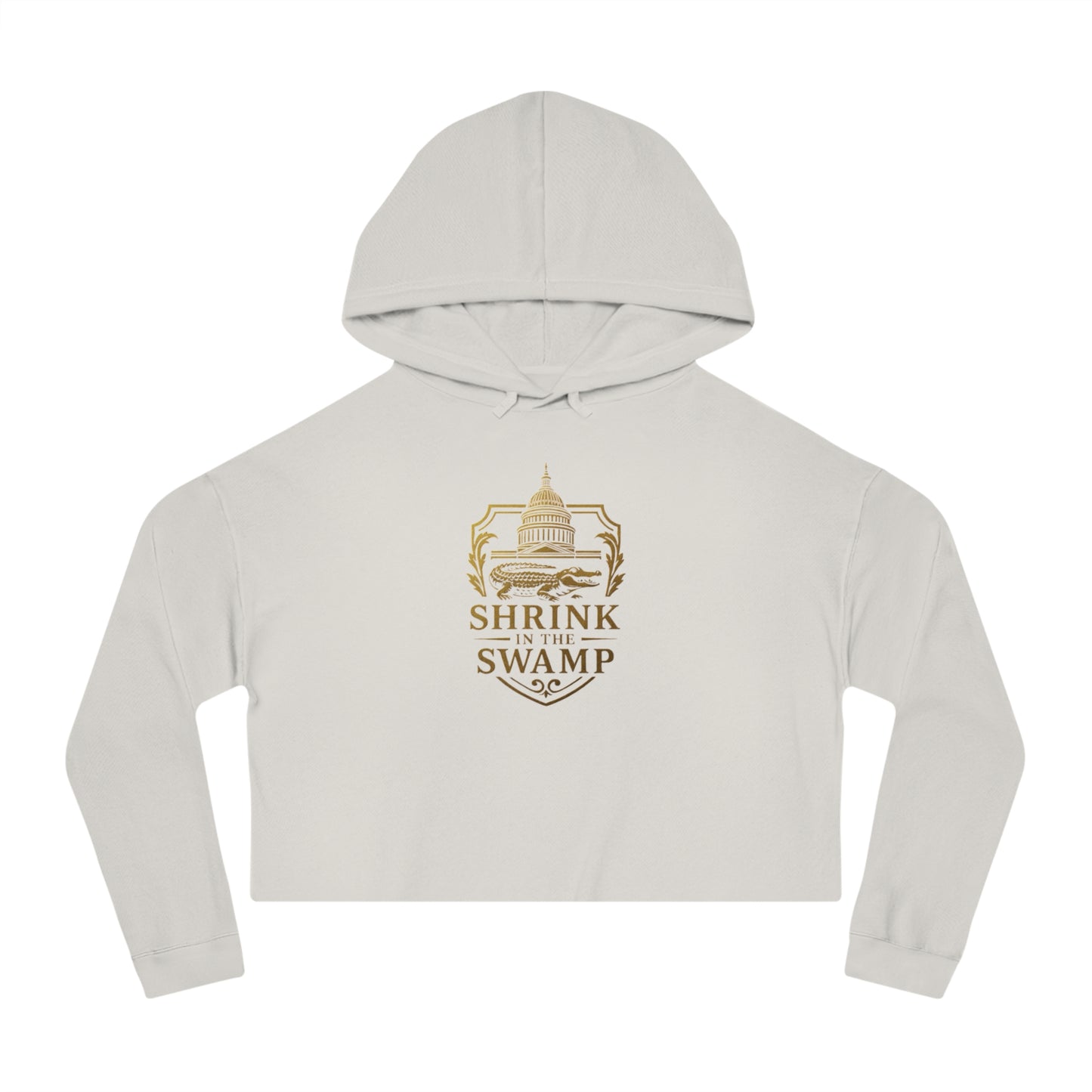 Shrink in the Swamp [TM] Logo Women’s Cropped Hoodie - Sweet Baby Jeez Teez