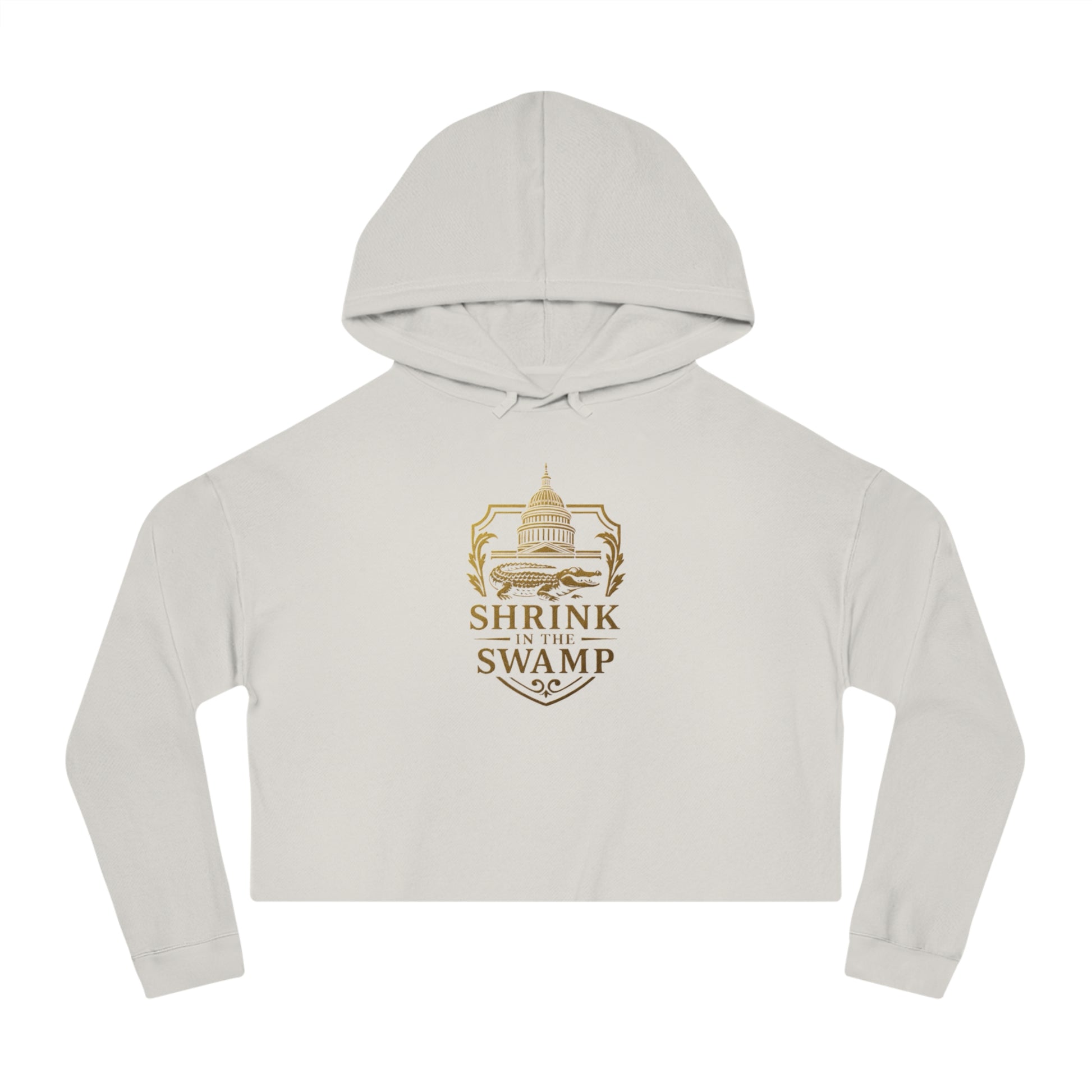 Shrink in the Swamp [TM] Logo Women’s Cropped Hoodie - Sweet Baby Jeez Teez
