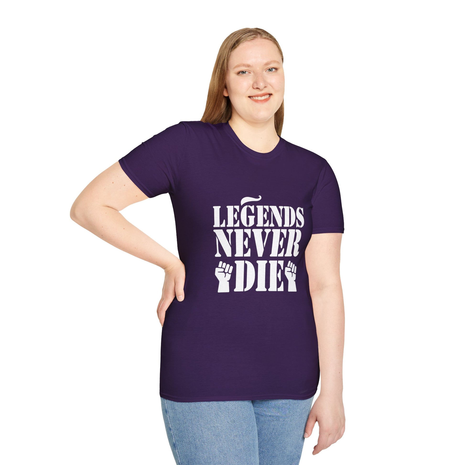 Legends Women's Relaxed/Plus Tshirt (White Logo) - Sweet Baby Jeez Teez