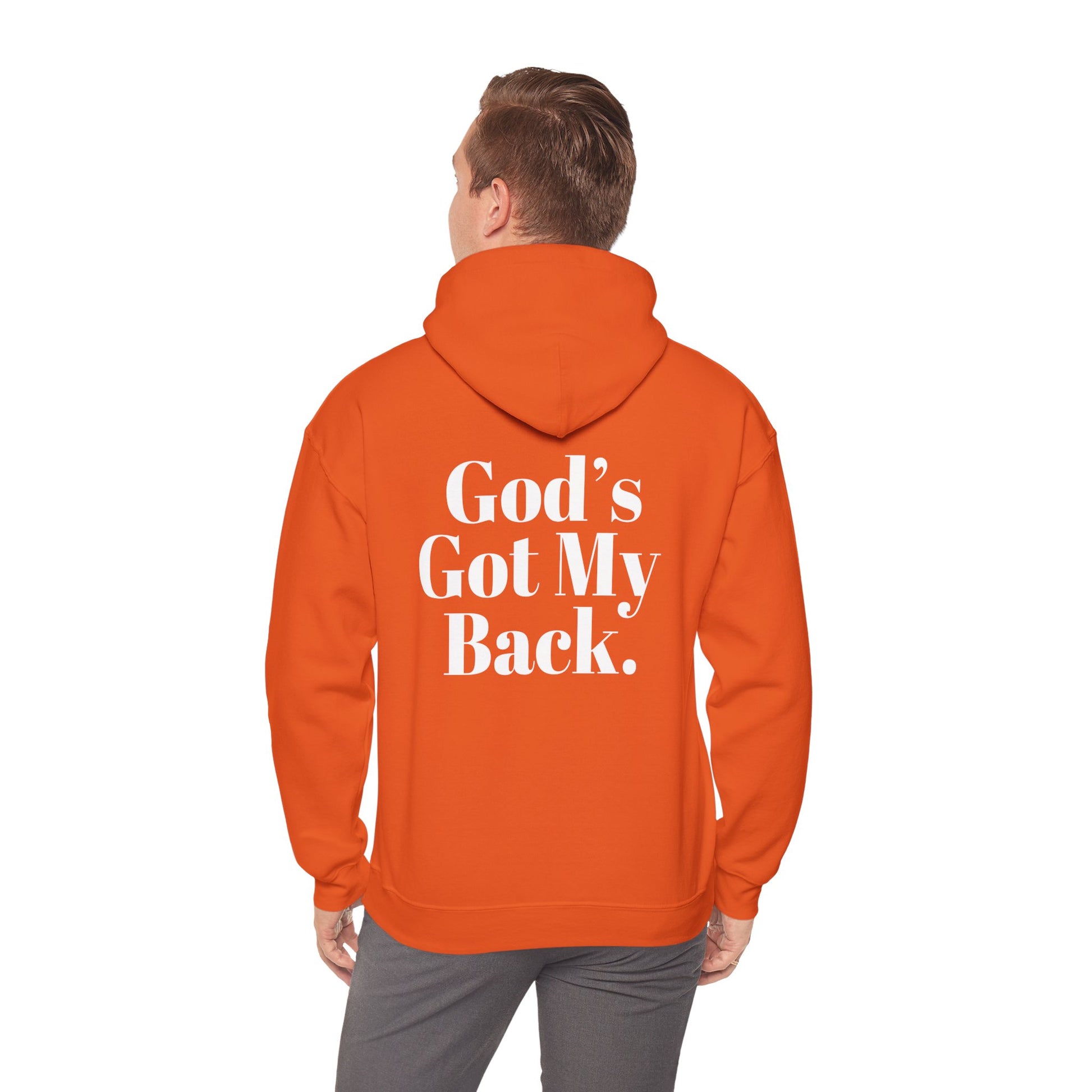 God's Got My Back Men's Hoodie (White Logo) - Sweet Baby Jeez Teez