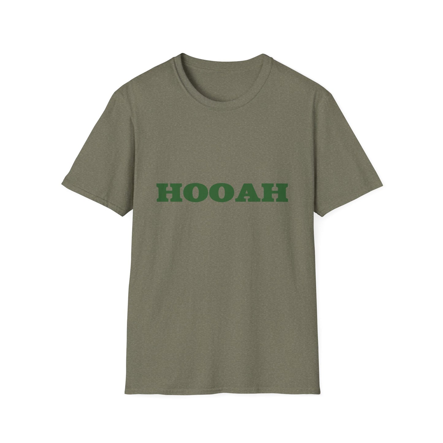 HOOAH (Army) Unisex Tshirt (MM Army Green Logo) - Sweet Baby Jeez Teez