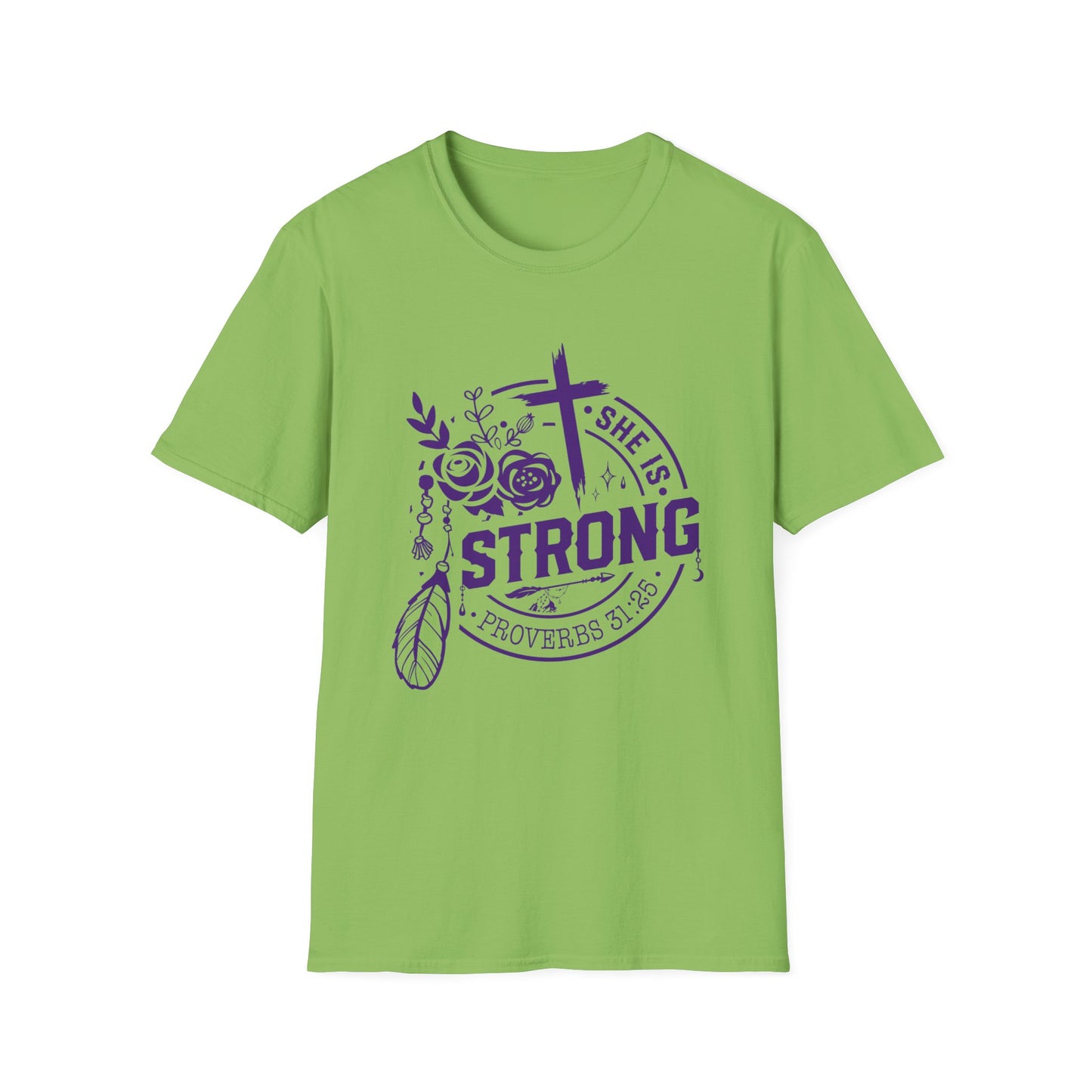 "She is Strong" Proverbs 31:25 Bible Verse Women's Relaxed Tshirt