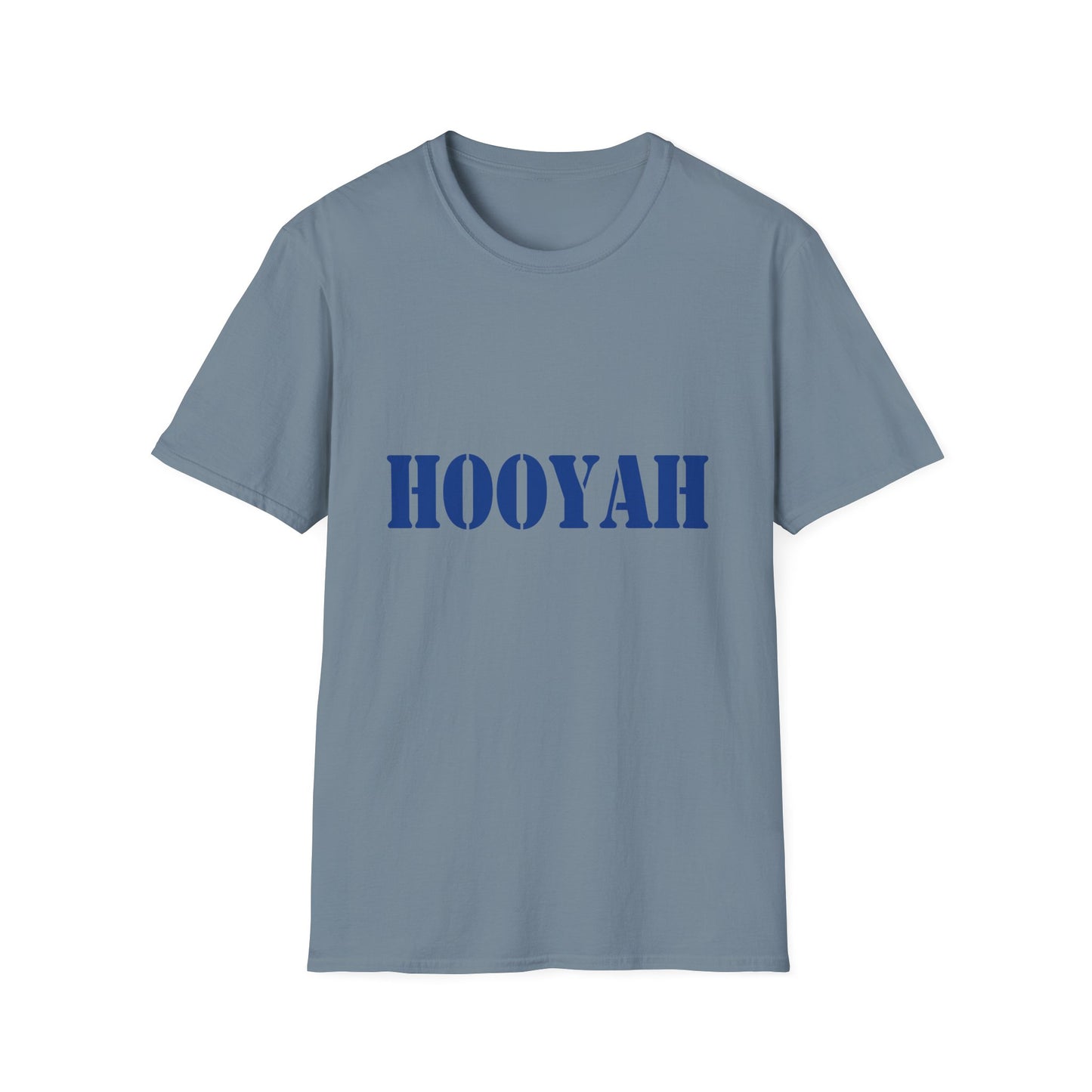 HOOYAH (Navy) Unisex Tshirt (MM Blue Logo) - Sweet Baby Jeez Teez