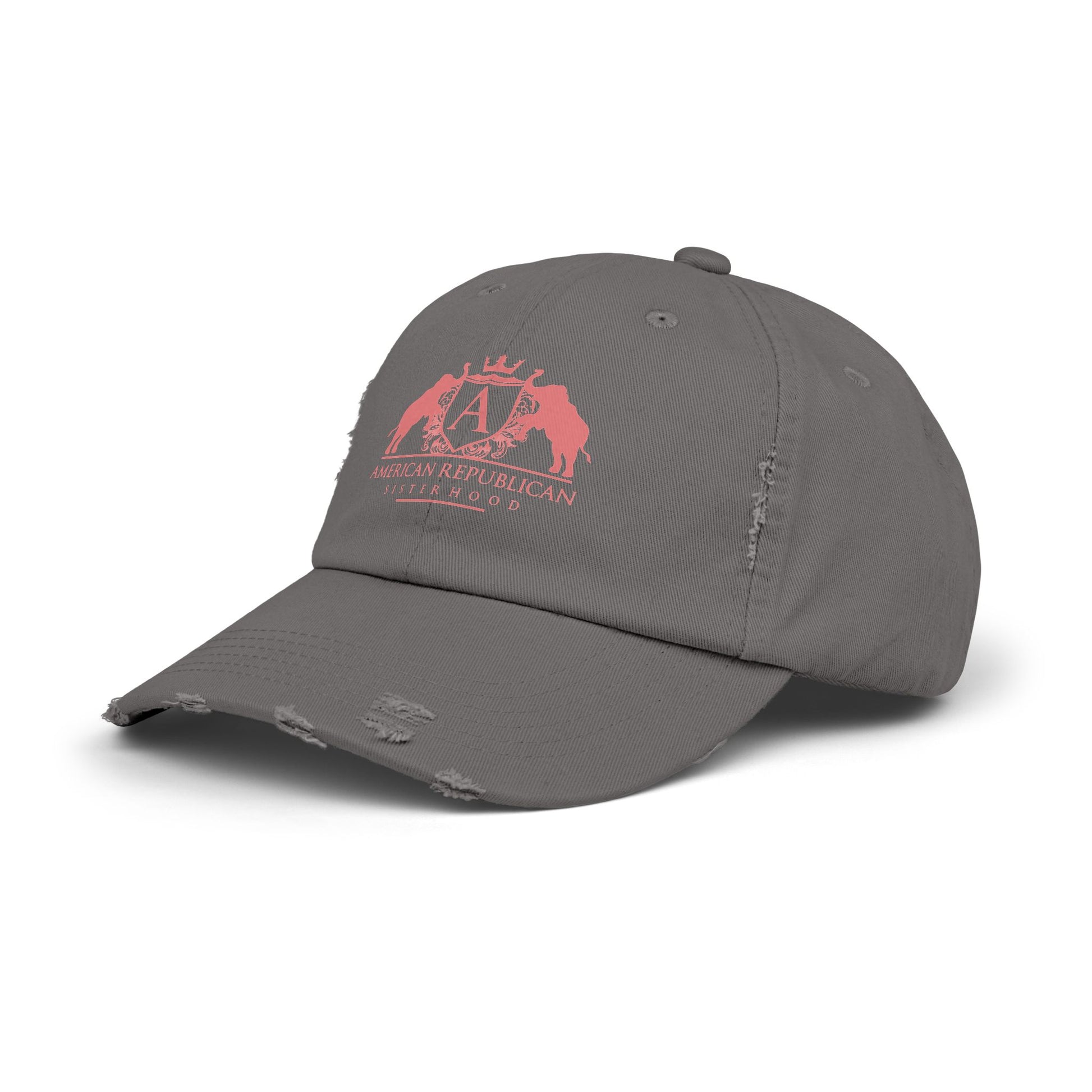 ARS Coral Logo Distressed Cap (ARS) - Sweet Baby Jeez Teez