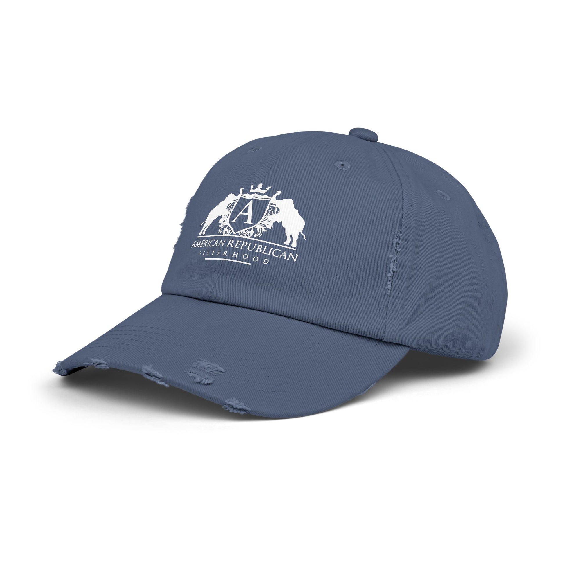 ARS White Logo Distressed Cap (ARS) - Sweet Baby Jeez Teez
