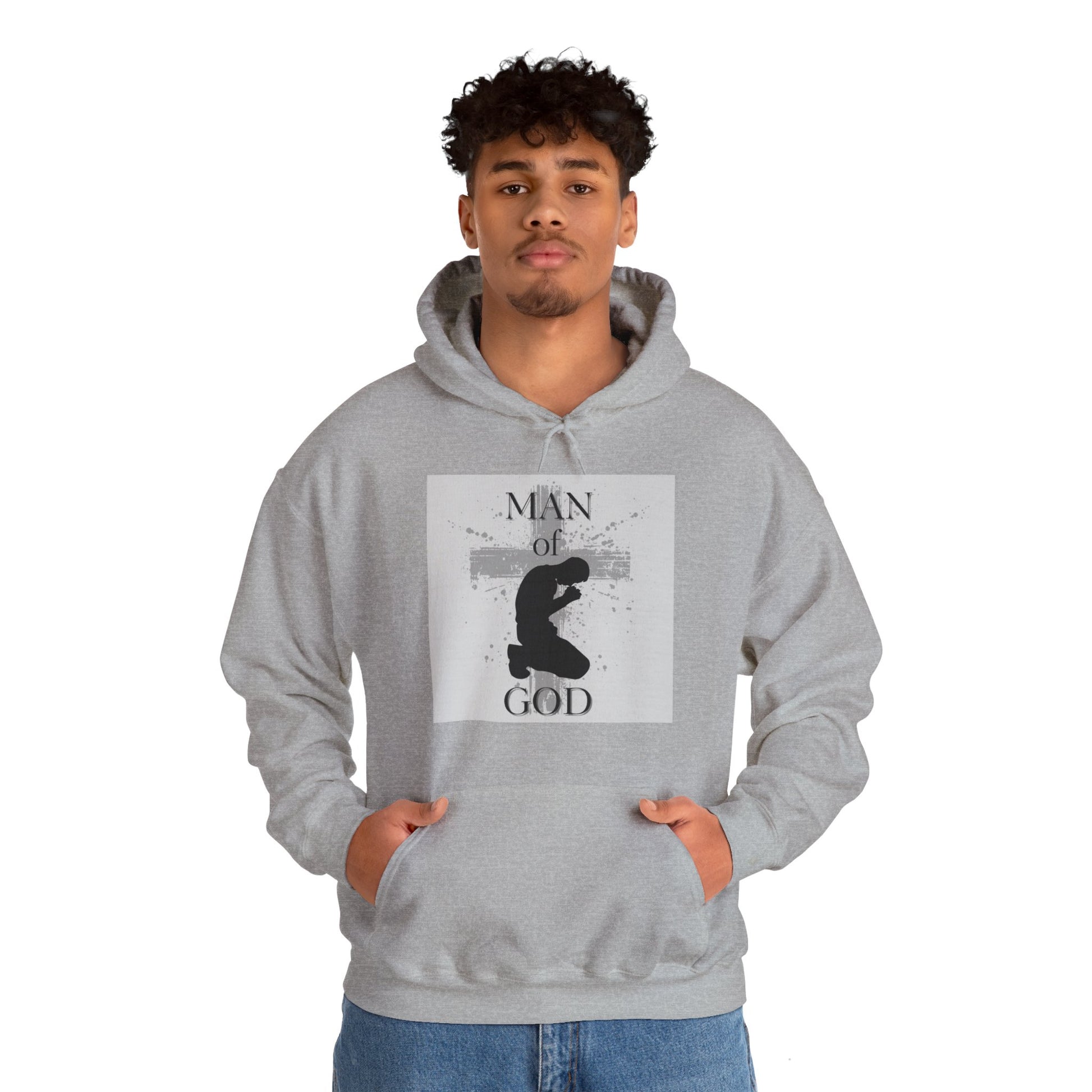 Man of God Men's Hoodie - Sweet Baby Jeez Teez