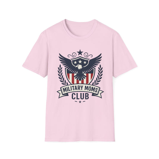 Military Moms Club Women's Relaxed Tshirt (Crest Logo) - Sweet Baby Jeez Teez