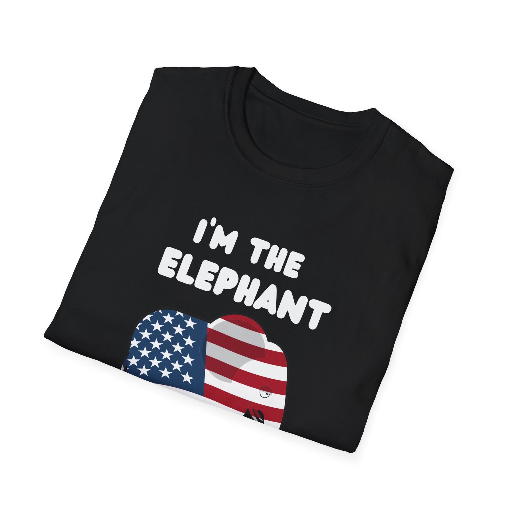 Elephant in Room Cartoon Women's Relaxed/Plus Tshirt (White Logo, Red & Gray Tshirts) - Sweet Baby Jeez Teez