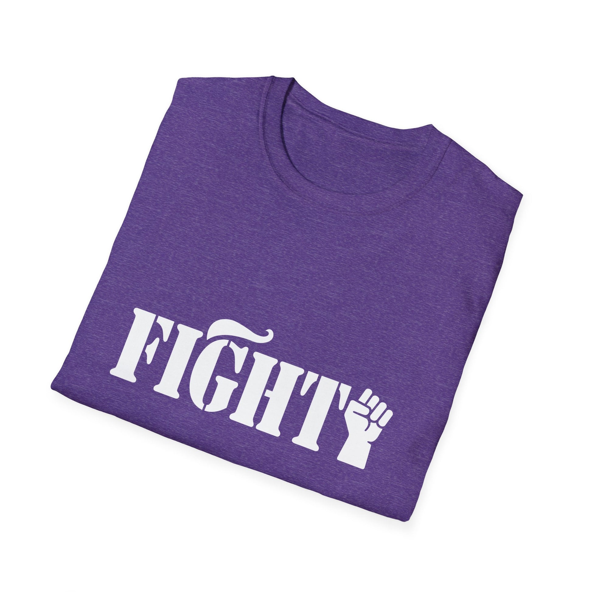 Fight Women's Relaxed/Plus Tshirt (White Fist Logo) - Sweet Baby Jeez Teez