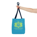 ARS Prayer Brigade Tote Bag (Agua with Chartreuse Logo)
