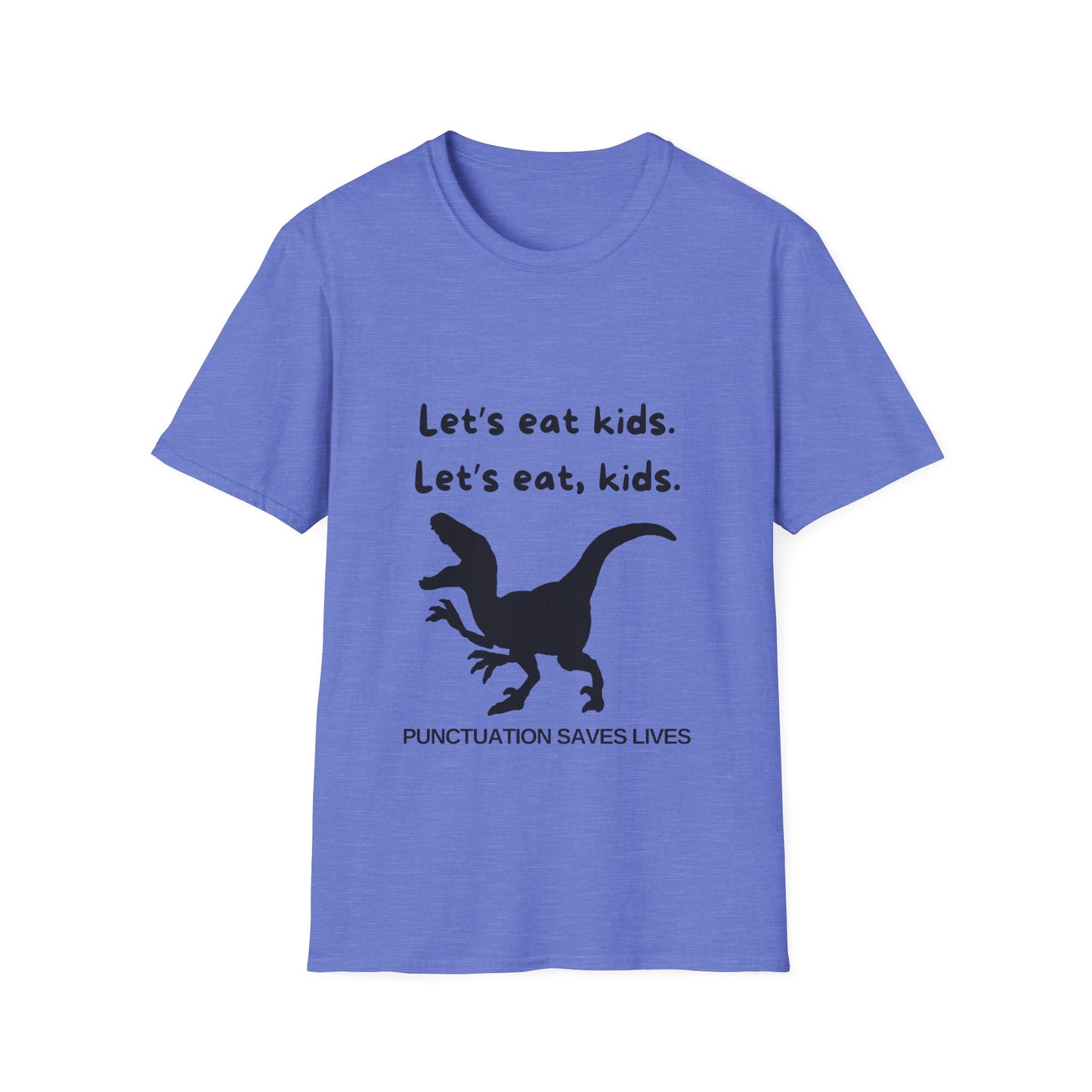 Lets Eat Kids Mens Tshirt (Black Logo) - Sweet Baby Jeez Teez