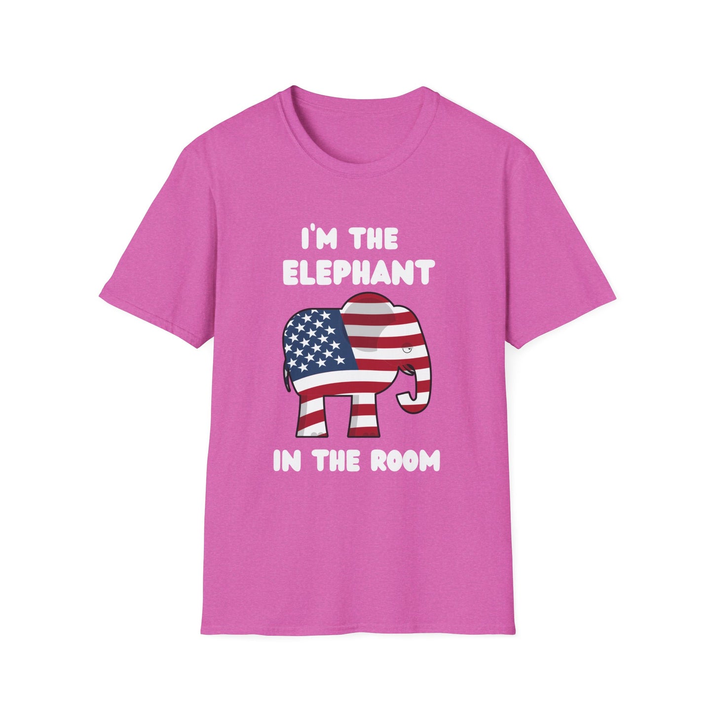 Elephant in Room Cartoon Women's Relaxed/Plus Tshirt (White Logo) - Sweet Baby Jeez Teez