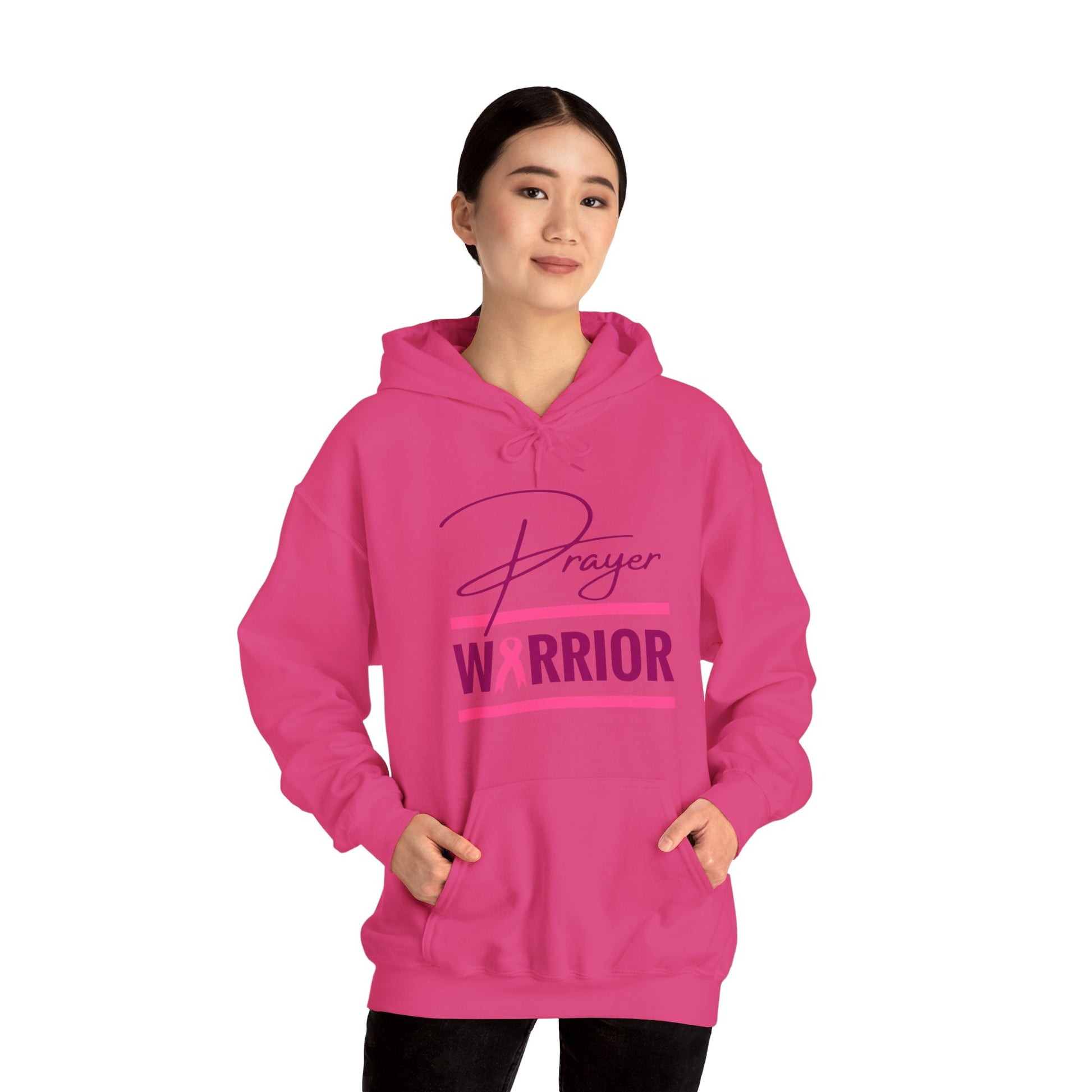 Prayer Warrior Breast Cancer Women's Sweatshirt (Pink Logo) - Sweet Baby Jeez Teez