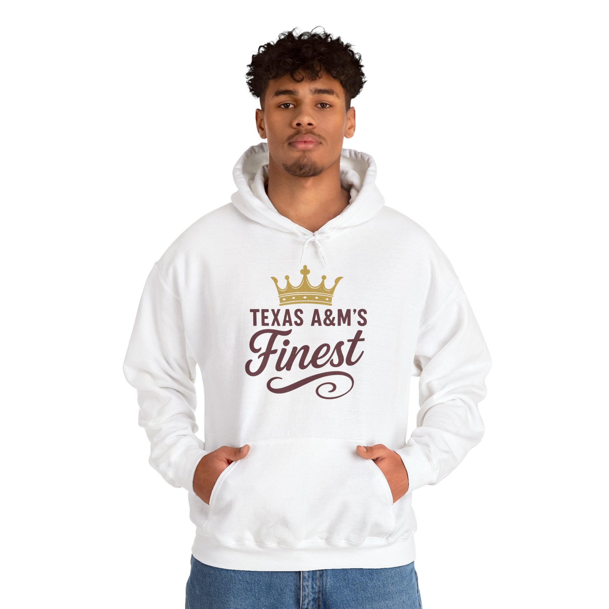 Texas A&M's Finest Unisex Heavy Blend Hoodie - Sweet Baby Jeez Teez