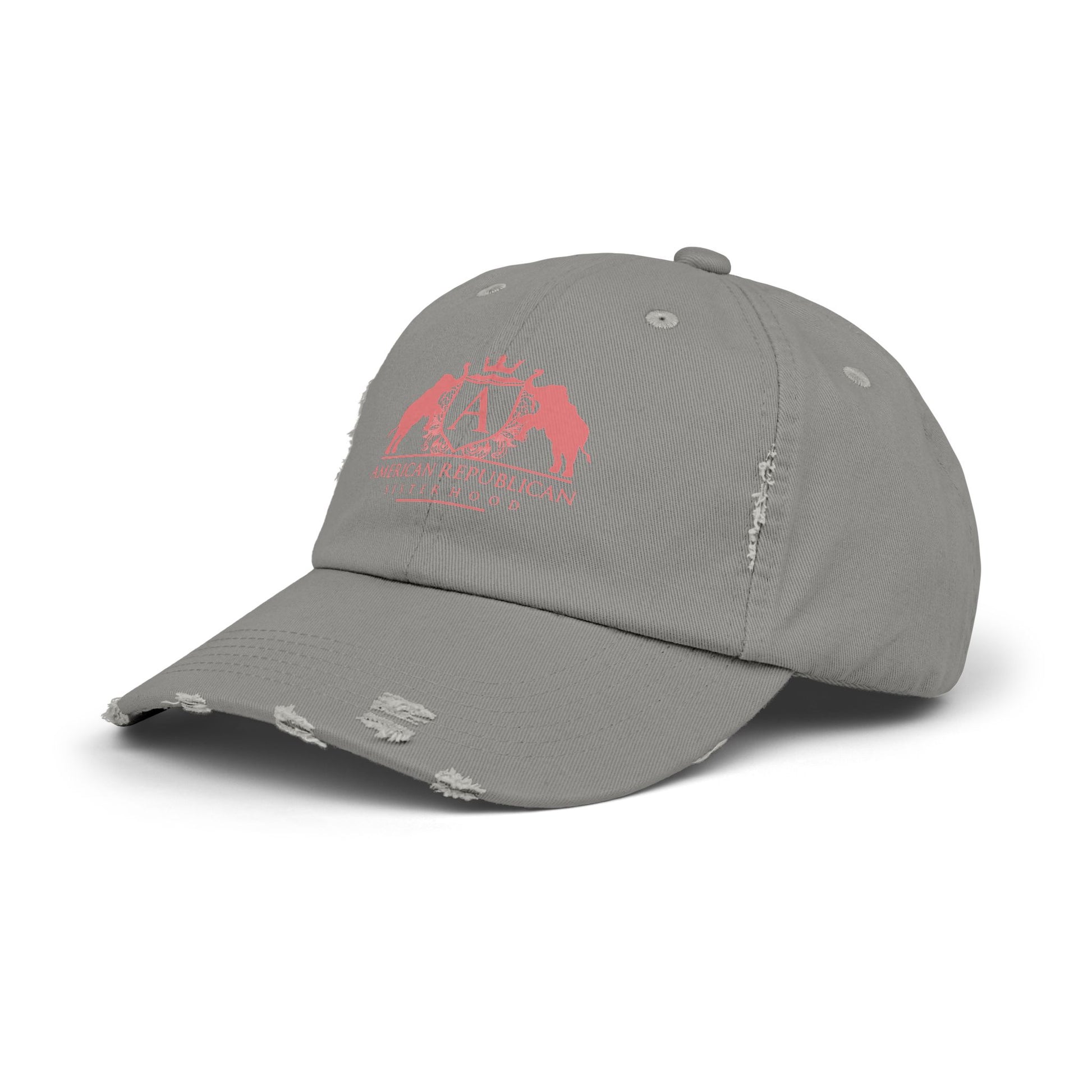 ARS Coral Logo Distressed Cap (ARS) - Sweet Baby Jeez Teez