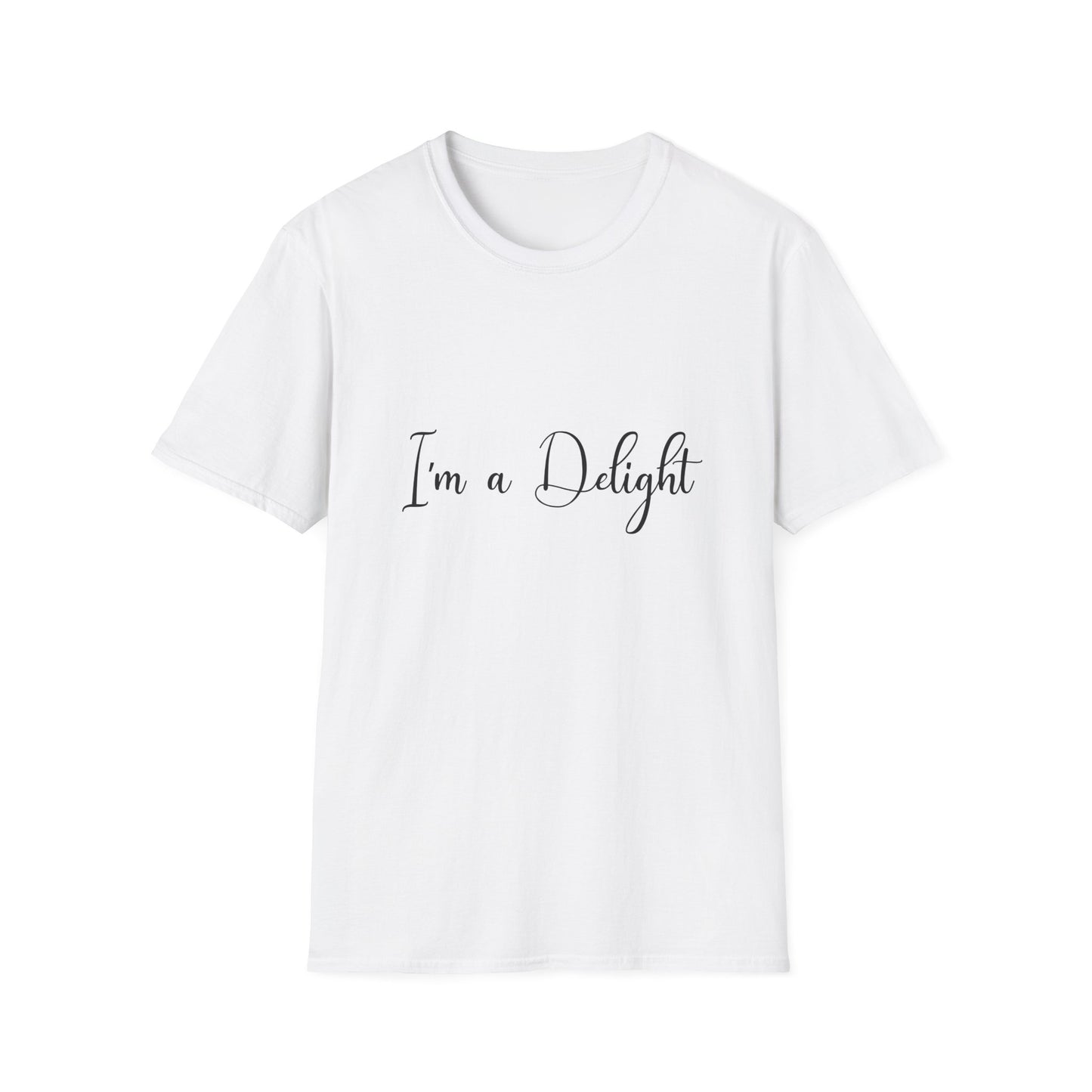 I'm a Delight Womens Relaxed/Plus Tshirt (FP Black Logo) - Sweet Baby Jeez Teez