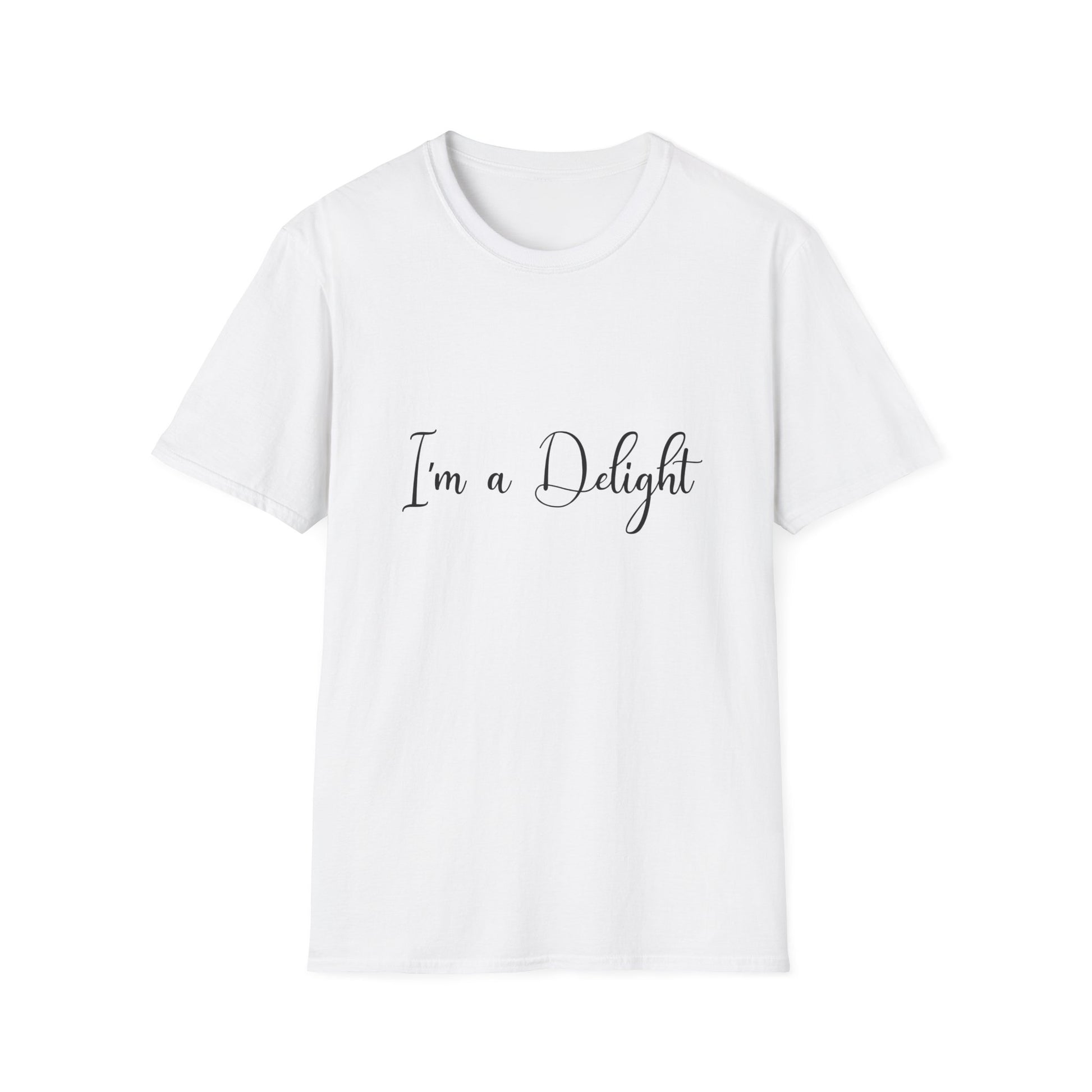 I'm a Delight Womens Relaxed/Plus Tshirt (FP Black Logo) - Sweet Baby Jeez Teez