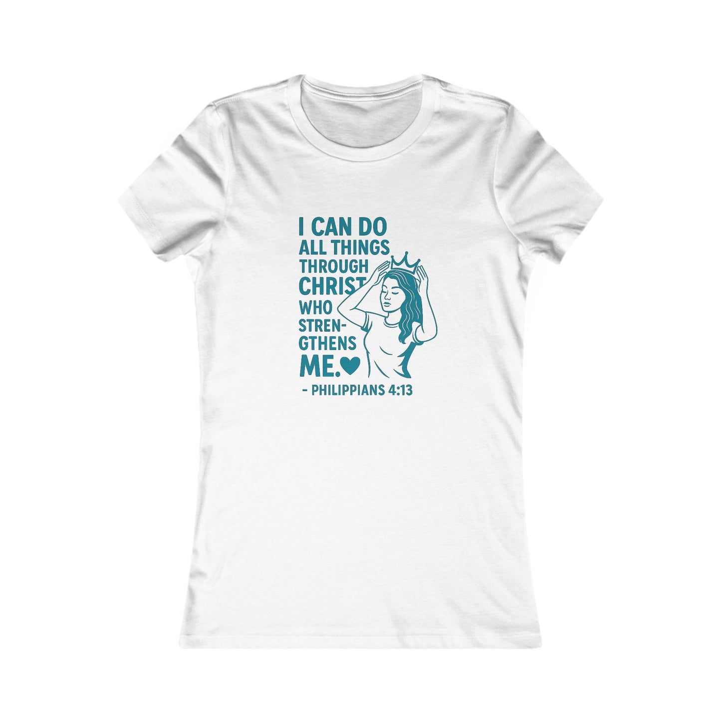 "I Can Do" Bible Verse Women's Fitted Tshirt