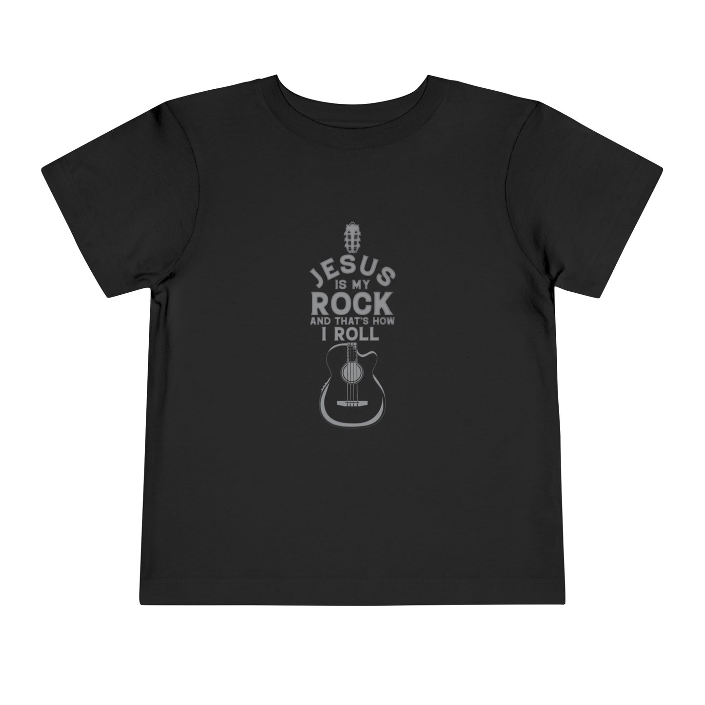 Jesus is My Rock Toddler Tshirt (Gray Logo) - Sweet Baby Jeez Teez