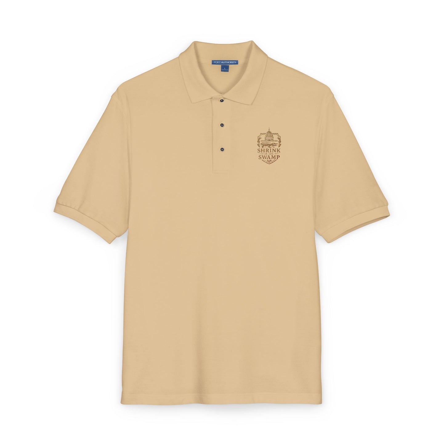Shrink in the Swamp [TM] Logo Unisex Polo Shirt (Embroidery) - Sweet Baby Jeez Teez