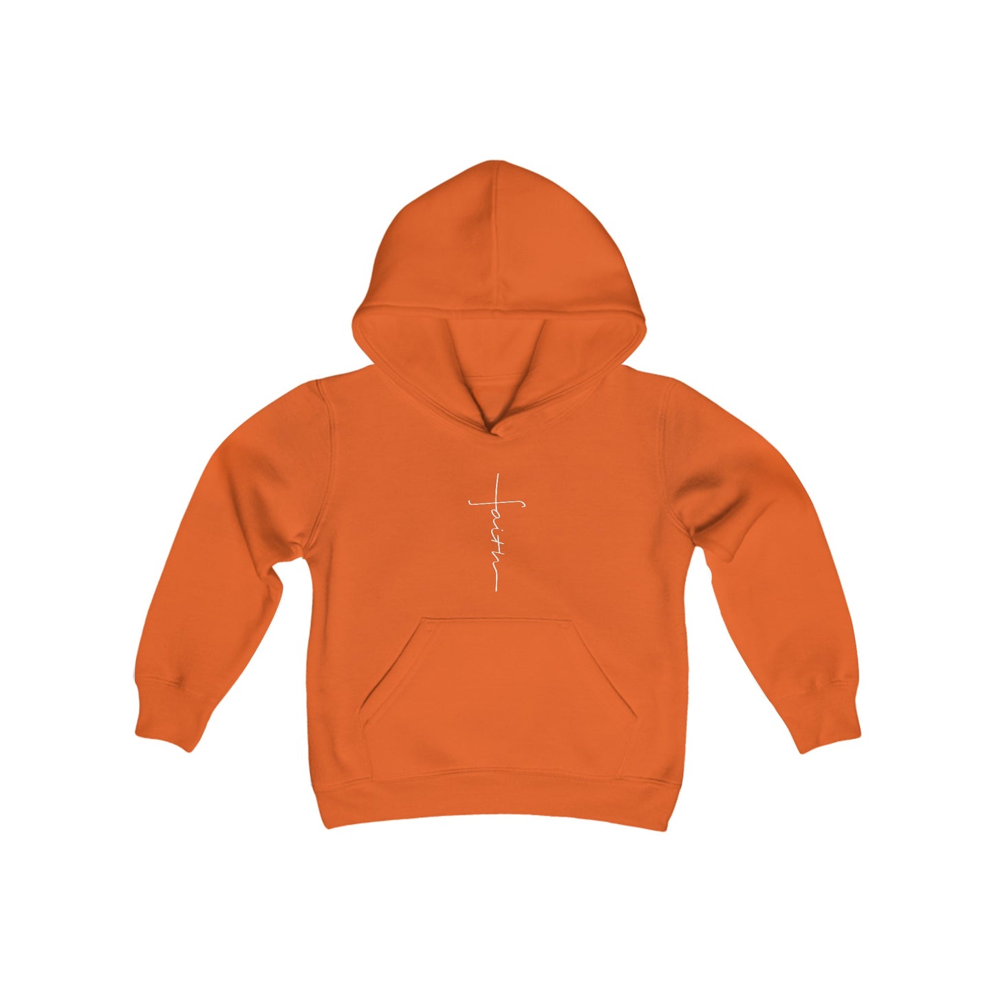 Cross Made From Faith Girl's Hoodie (White Logo) - Sweet Baby Jeez Teez