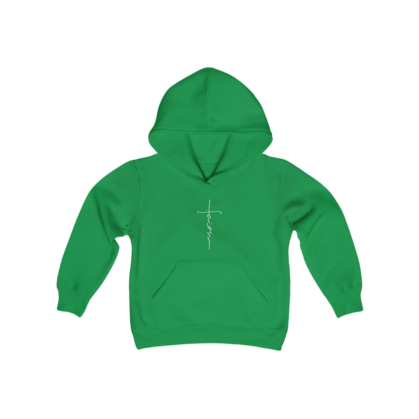 Cross Made From Faith Girl's Hoodie (White Logo) - Sweet Baby Jeez Teez