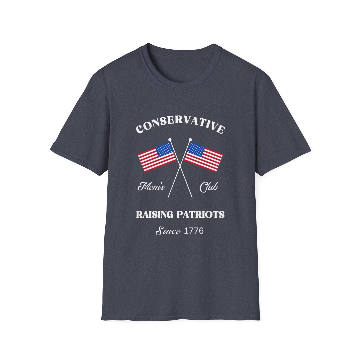 Conservative Mom's Club Women's Plus/Relaxed Tshirt (White Logo)