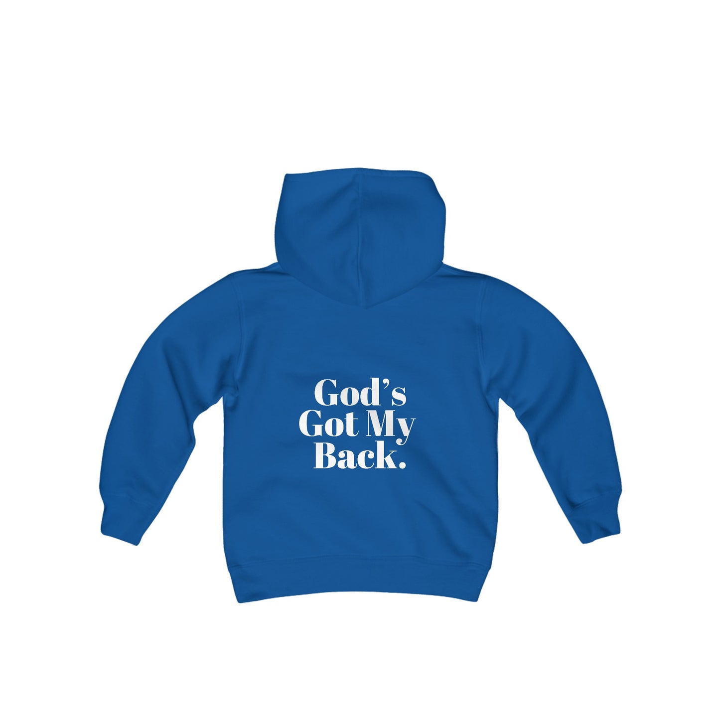 God's Got My Back Girls Hoodie (White logo) - Sweet Baby Jeez Teez