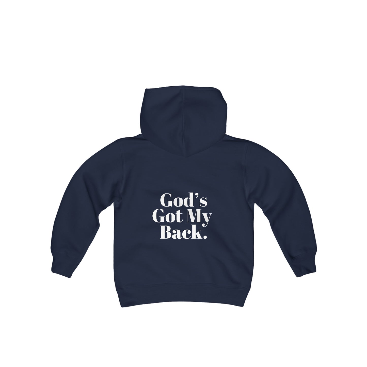 God's Got My Back Girls Hoodie (White logo) - Sweet Baby Jeez Teez