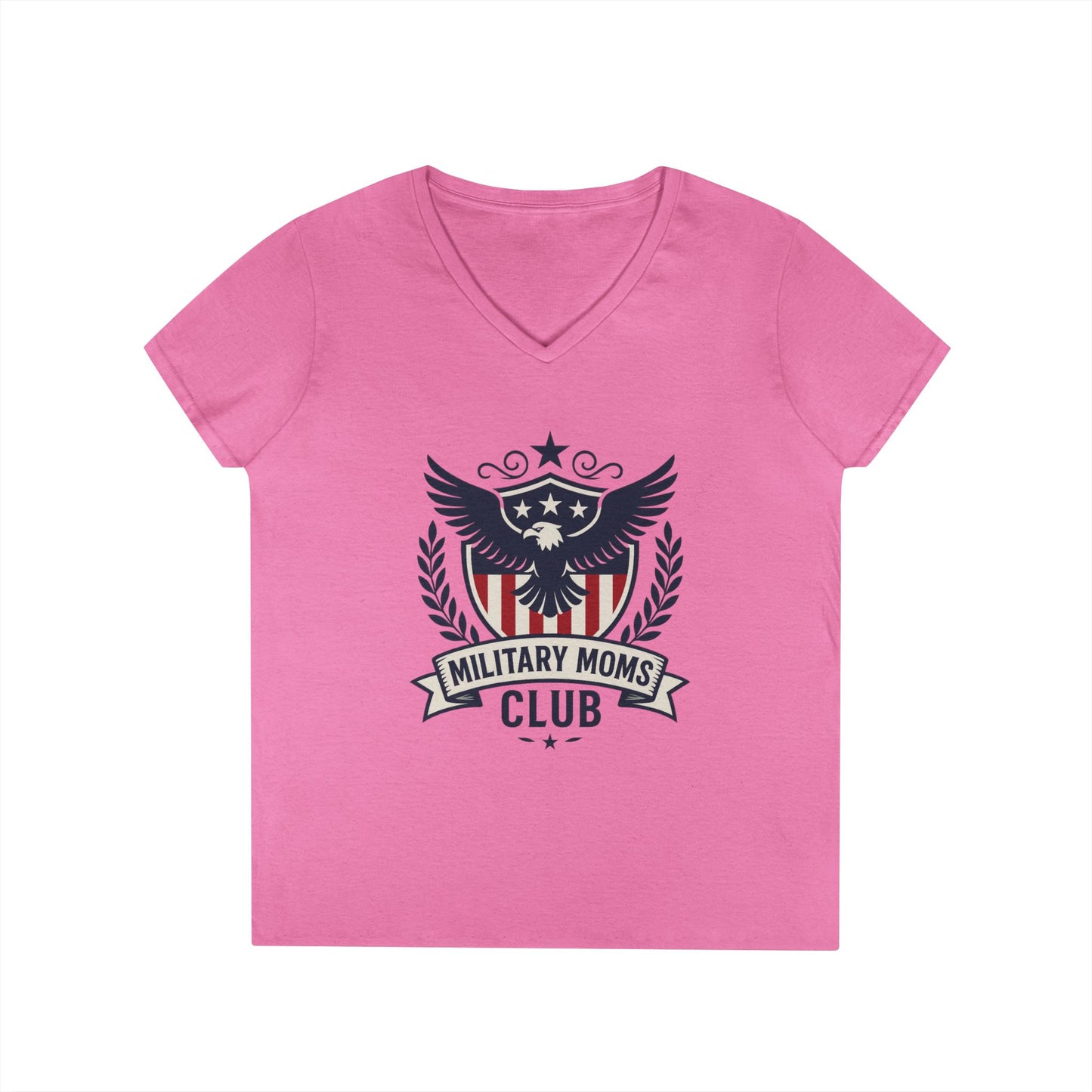 Military Moms' Club Women's V-Neck Semi-Fitted T-Shirt - Sweet Baby Jeez Teez