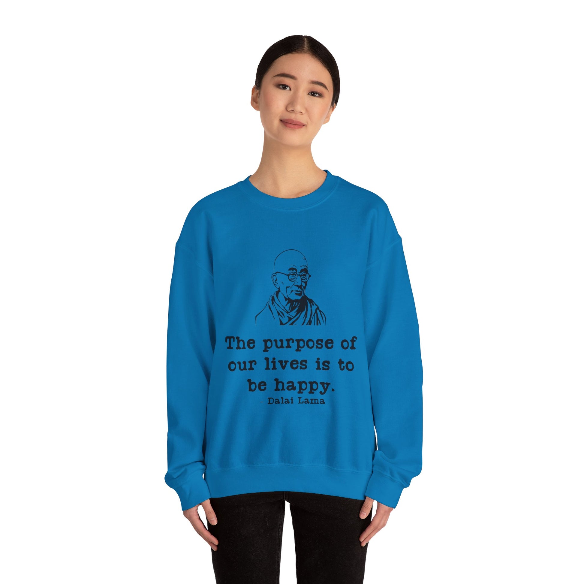 Purpose of Life Men's Sweatshirt (IW Black Logo) - Sweet Baby Jeez Teez