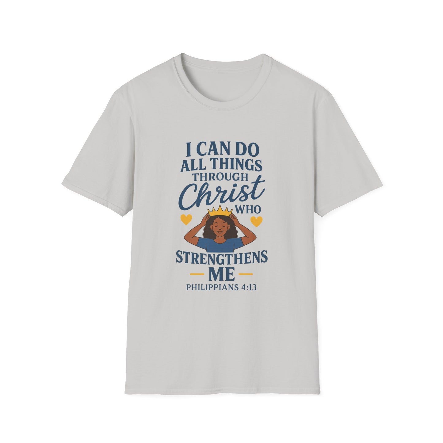 "I Can Do All Things Through Christ" Women's Relaxed Softstyle Tshirt