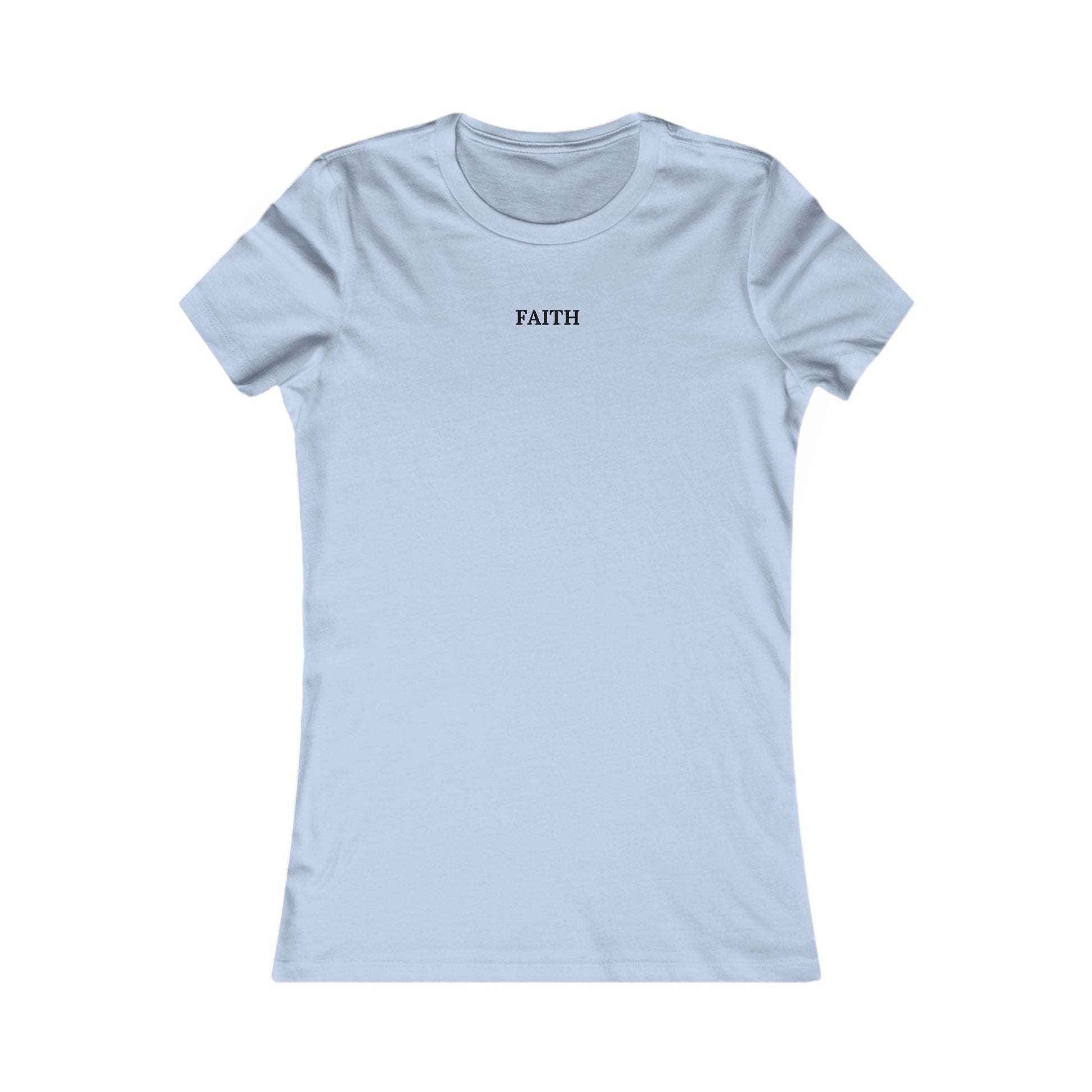 Have a Little Faith Women's Fitted Tshirt (Black Logo) - Sweet Baby Jeez Teez