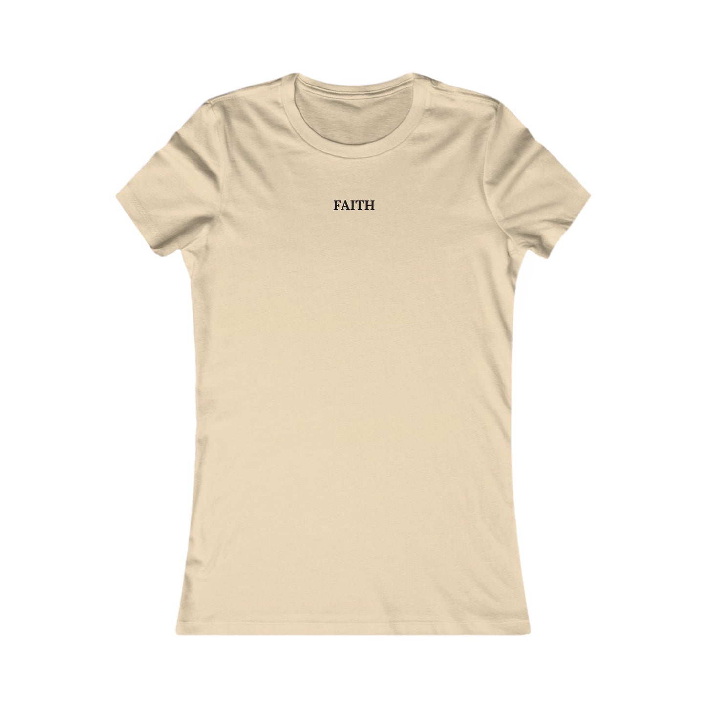Have a Little Faith Women's Fitted Tshirt (Black Logo) - Sweet Baby Jeez Teez