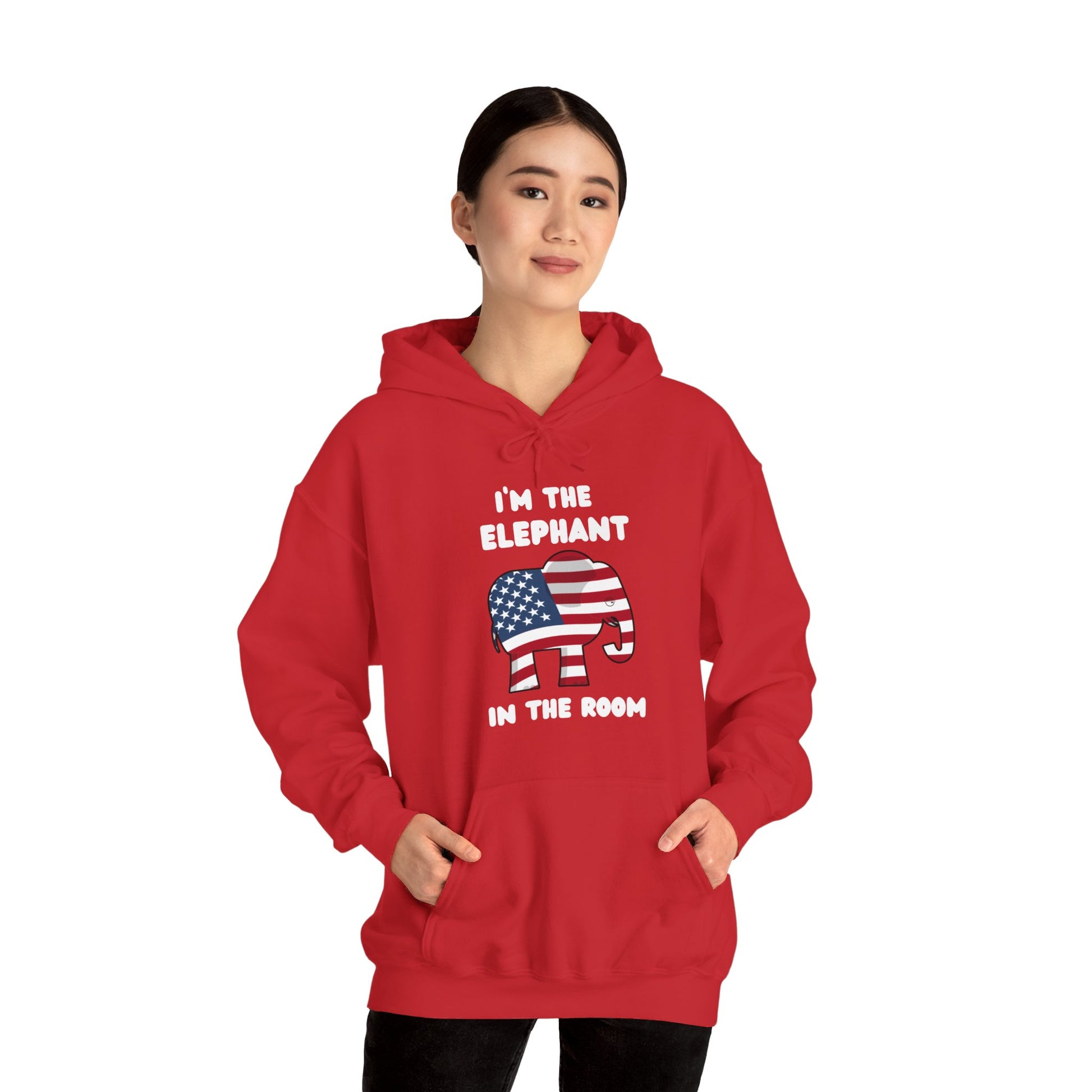 Elephant in the Room Women's Hoodie S-5XL (White Logo) - Sweet Baby Jeez Teez