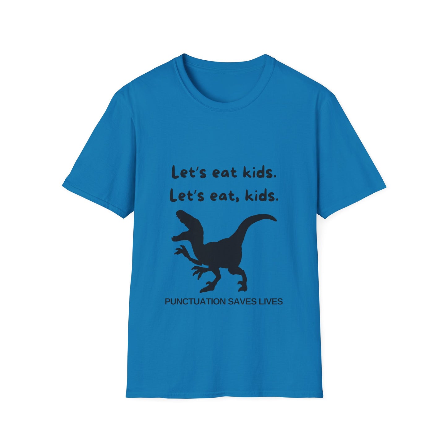 Lets Eat Kids Mens Tshirt (Black Logo) - Sweet Baby Jeez Teez