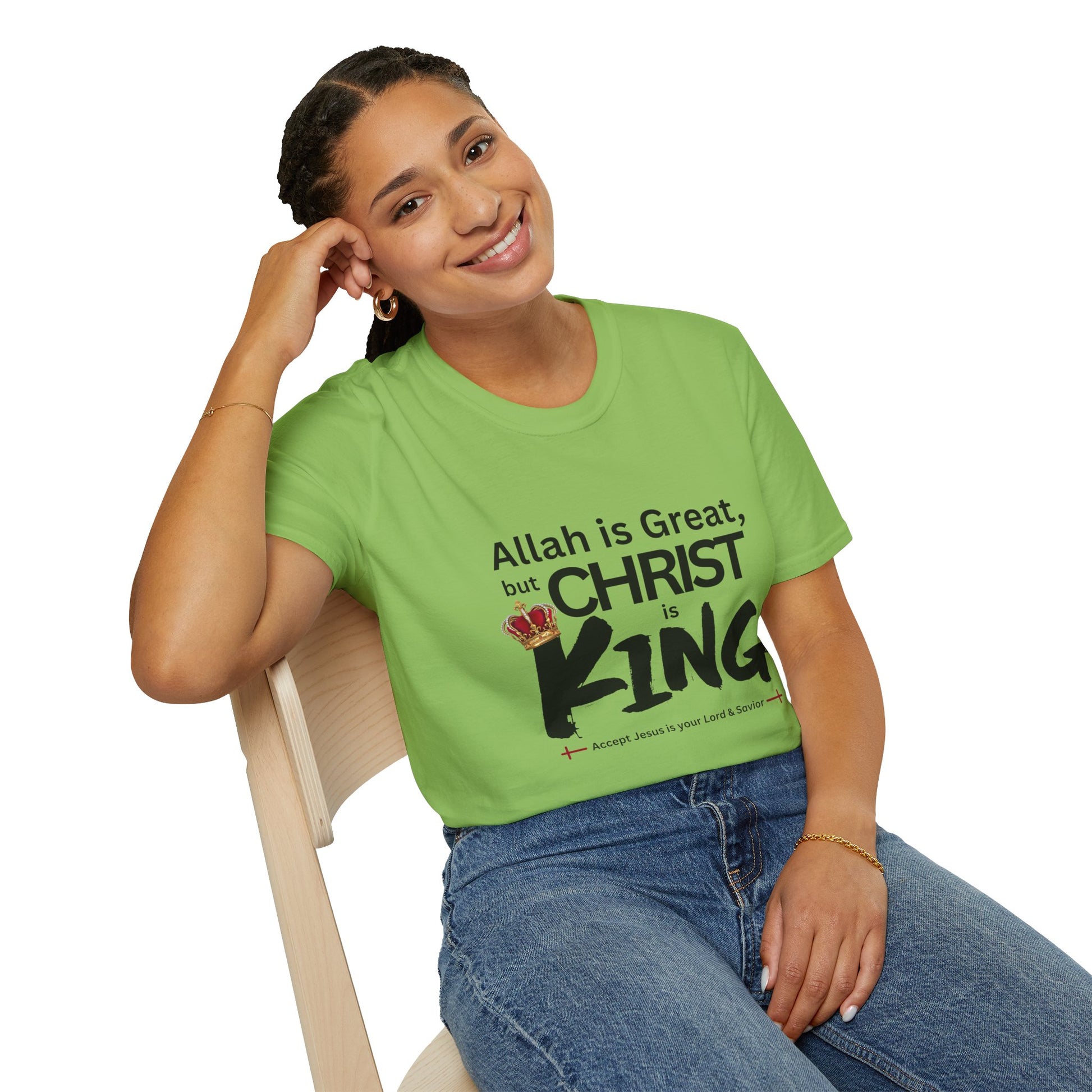 Christ is King Unisex T-shirt (Great Logo) - Sweet Baby Jeez Teez