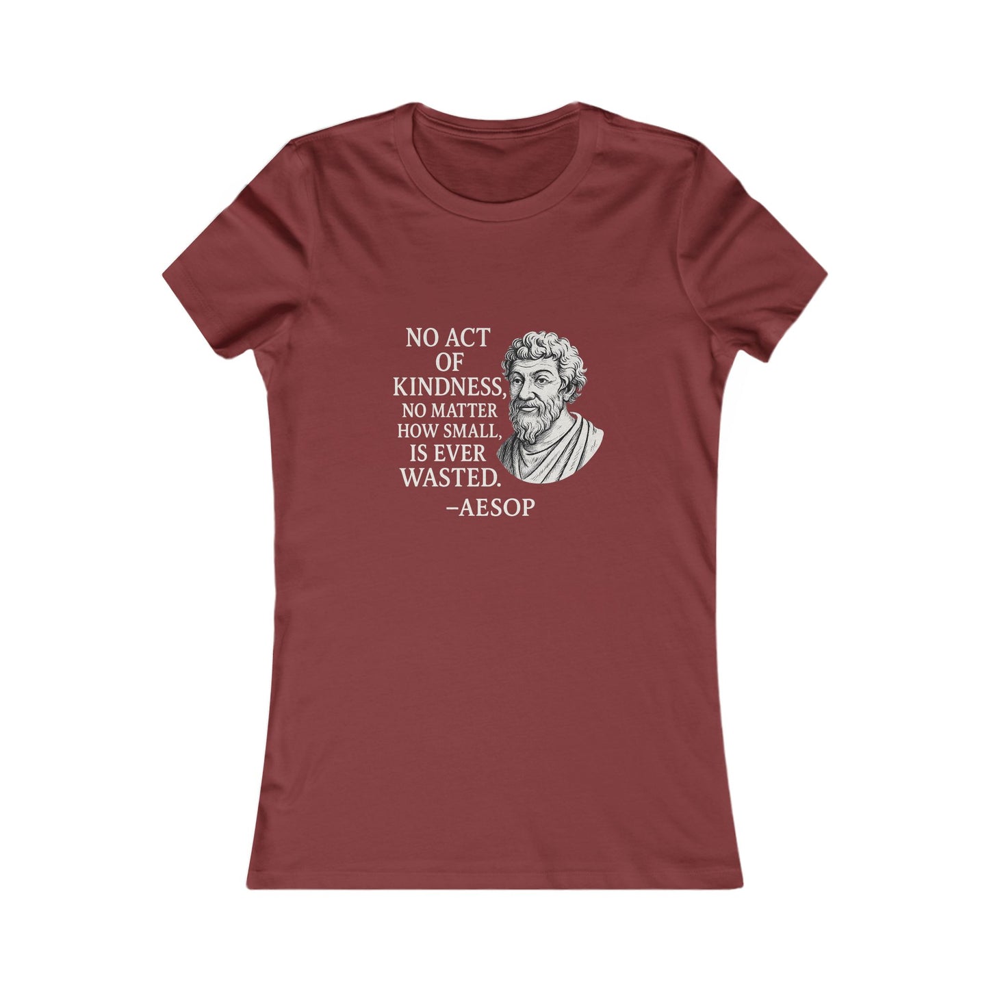 "Act of Kindness" Aesop Women's Fitted Tshirt (IM Logo)