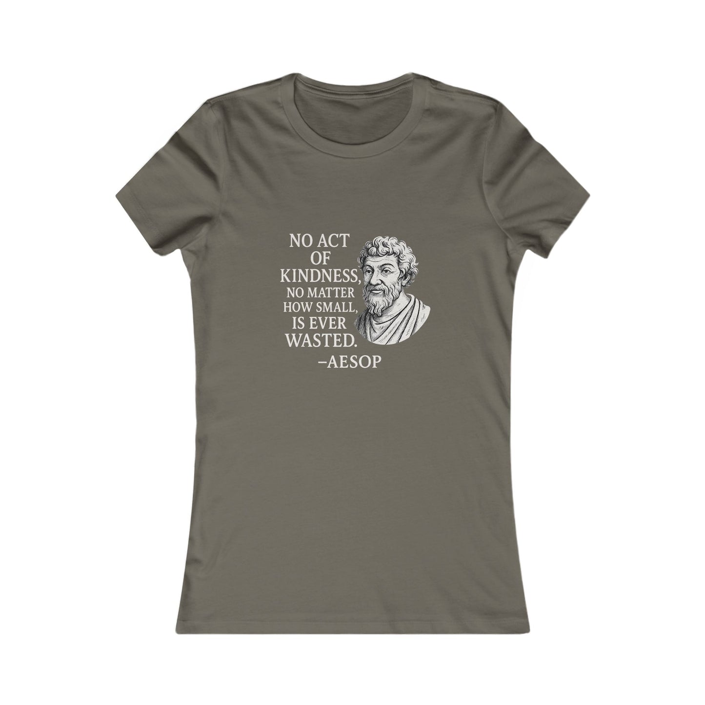 "Act of Kindness" Aesop Women's Fitted Tshirt (IM Logo)