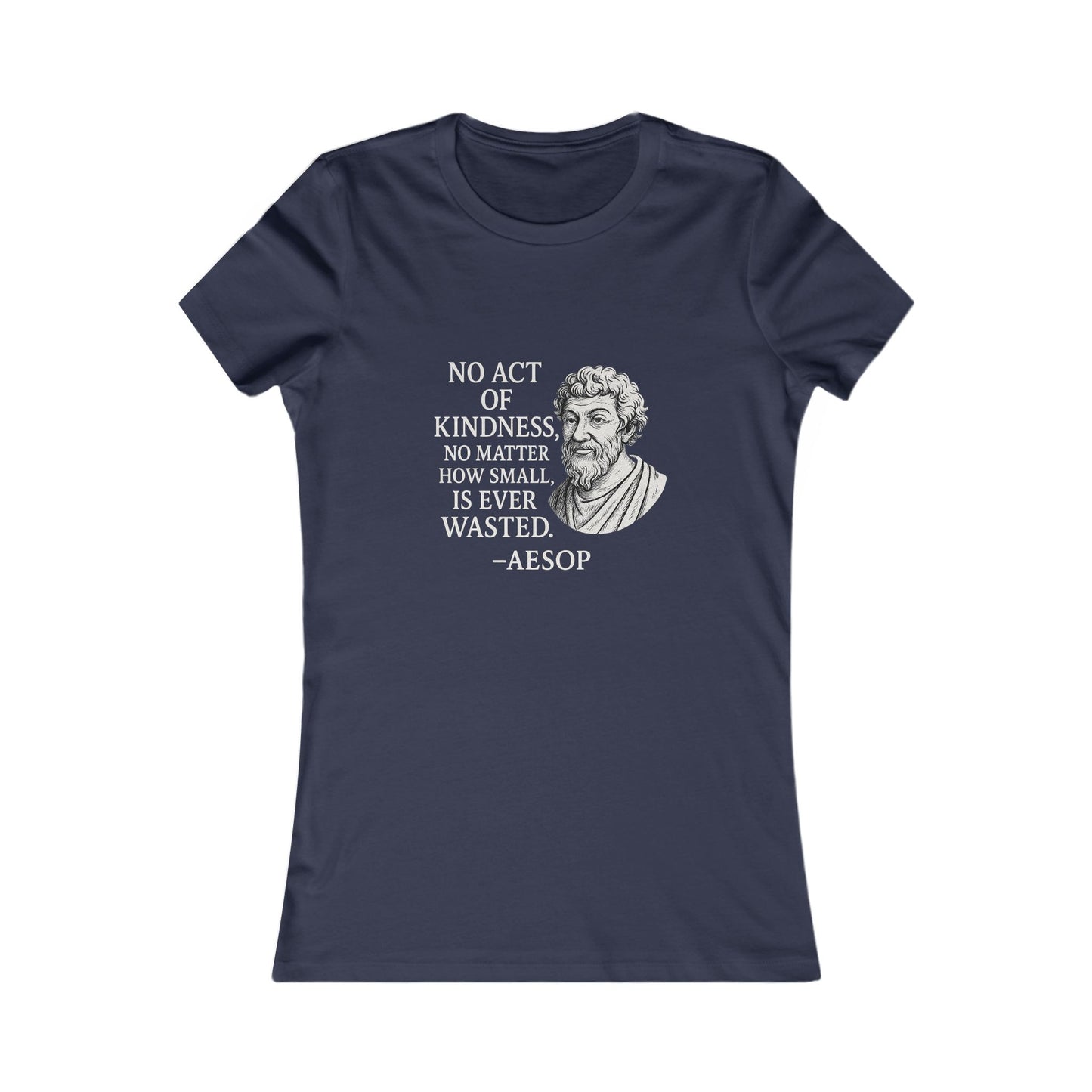 "Act of Kindness" Aesop Women's Fitted Tshirt (IM Logo)