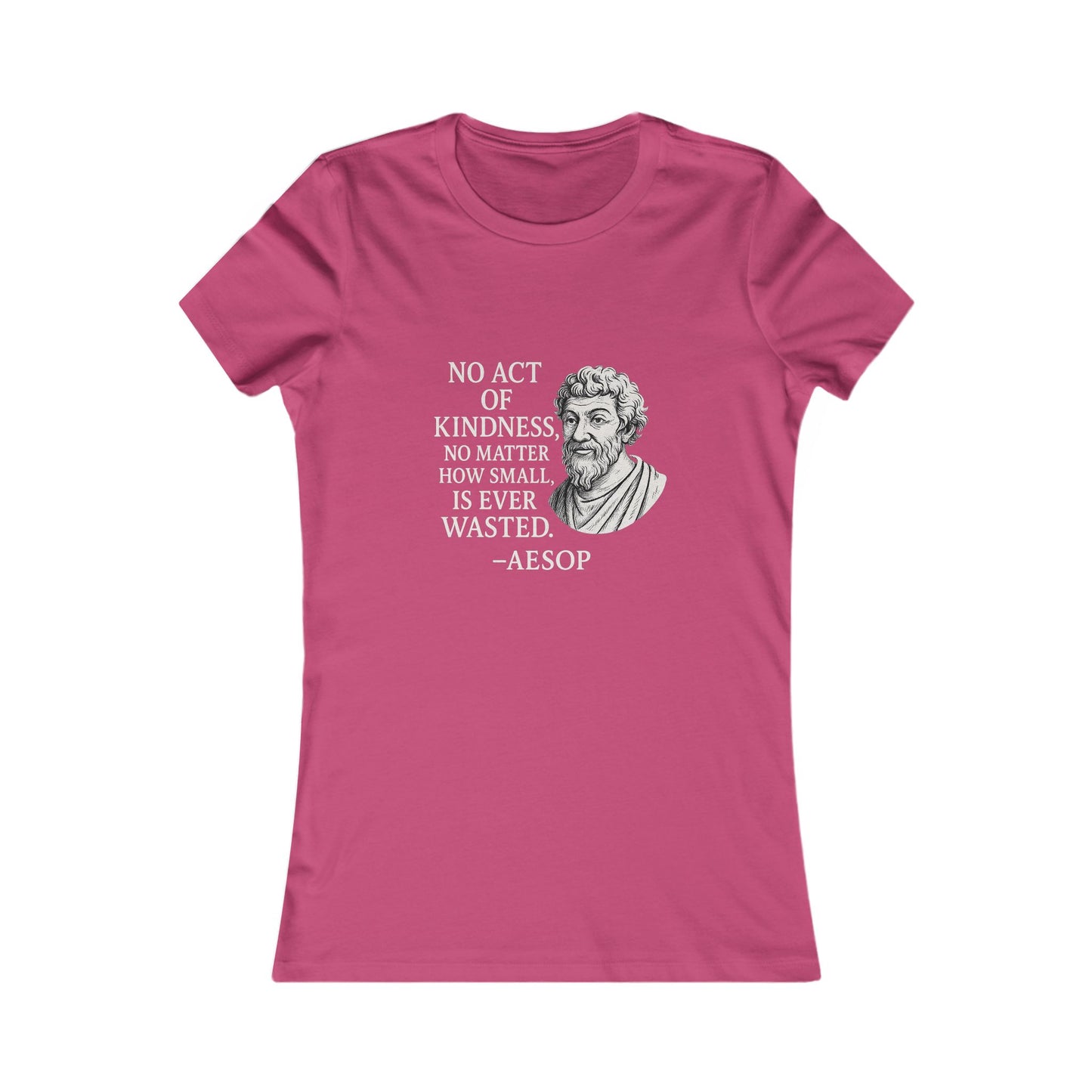 "Act of Kindness" Aesop Women's Fitted Tshirt (IM Logo)