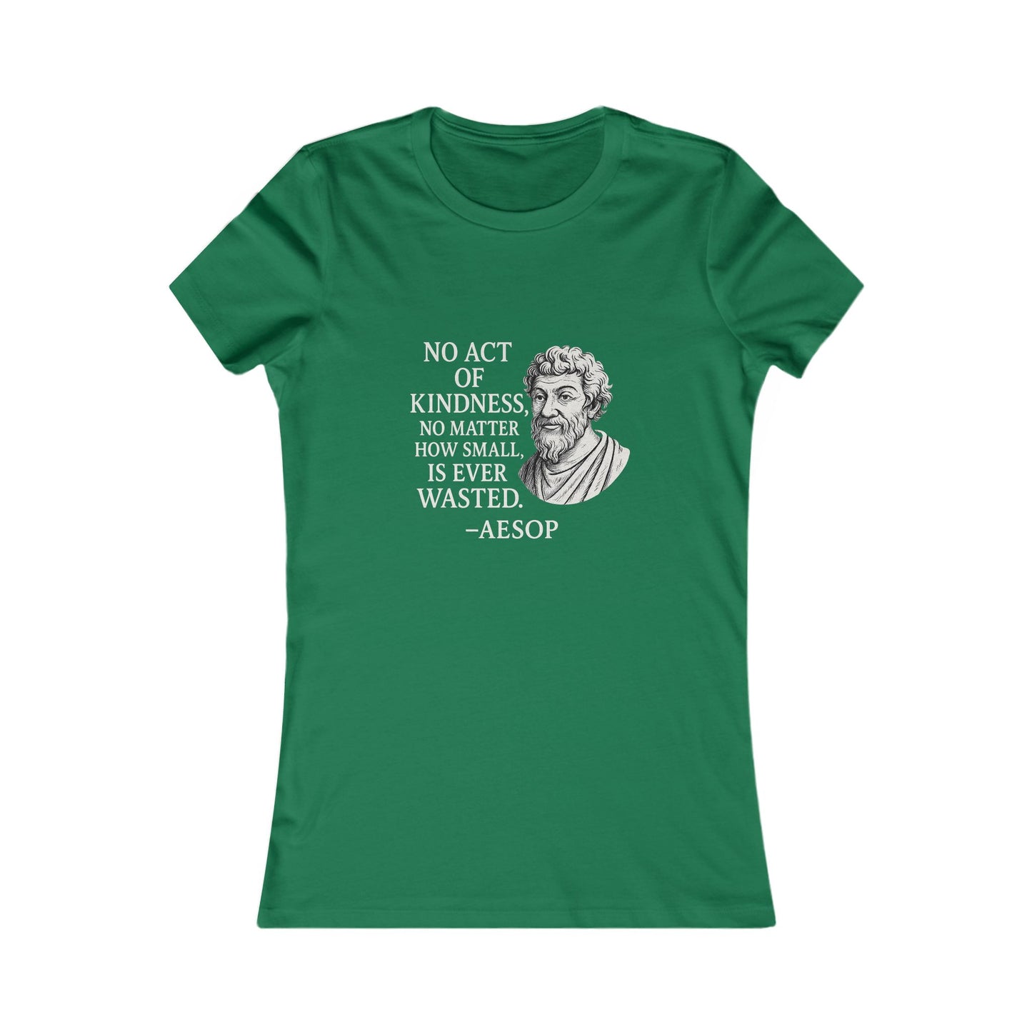 "Act of Kindness" Aesop Women's Fitted Tshirt (IM Logo)