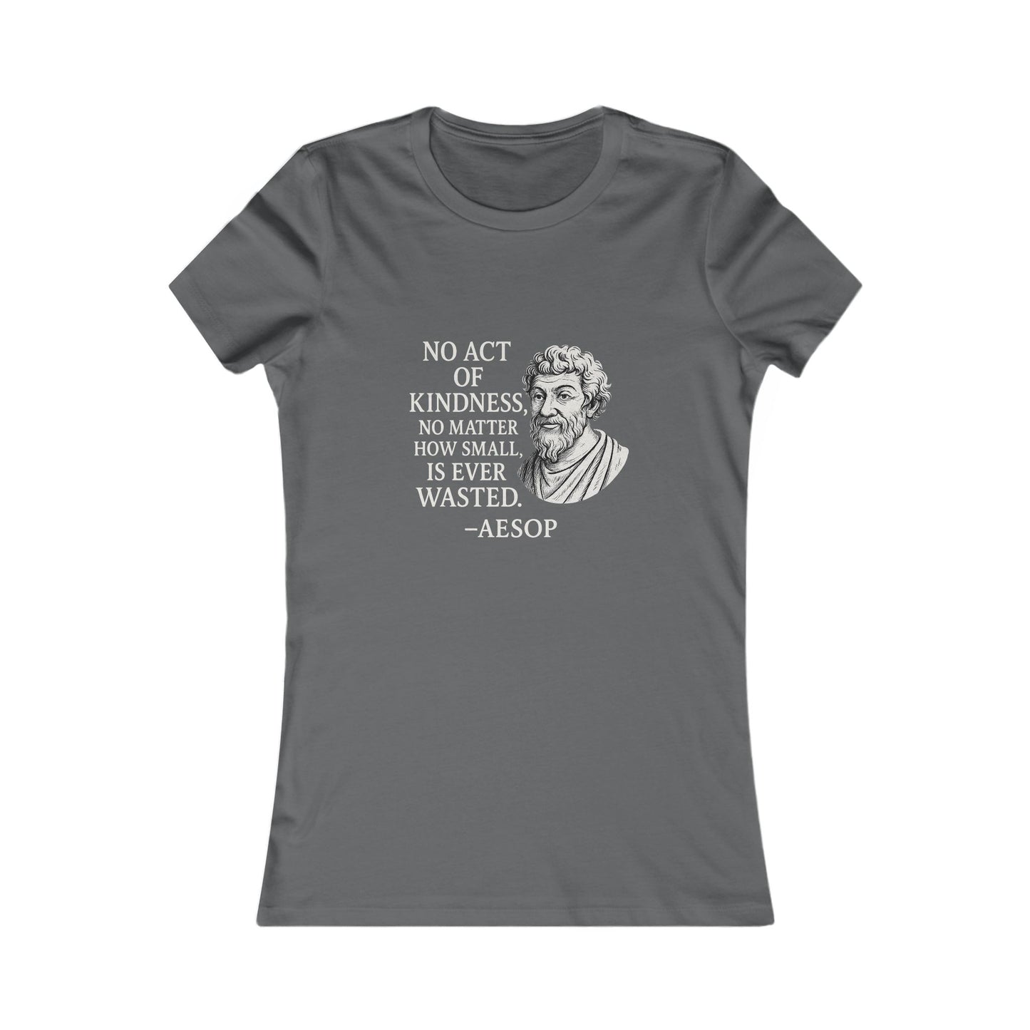 "Act of Kindness" Aesop Women's Fitted Tshirt (IM Logo)