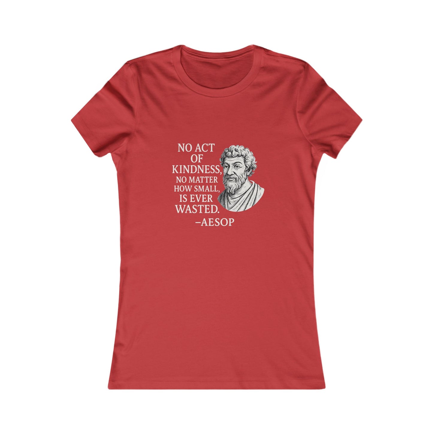 "Act of Kindness" Aesop Women's Fitted Tshirt (IM Logo)