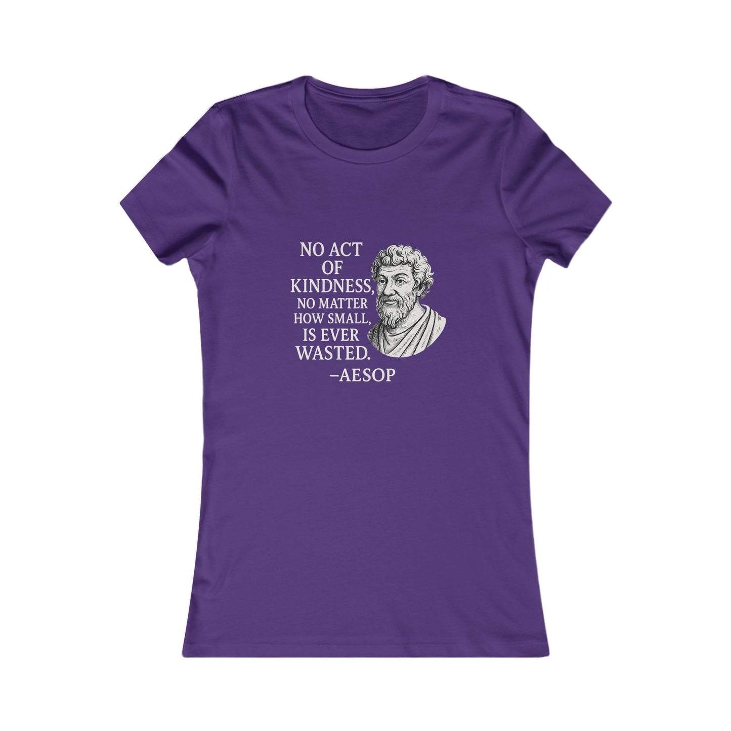 "Act of Kindness" Aesop Women's Fitted Tshirt (IM Logo)