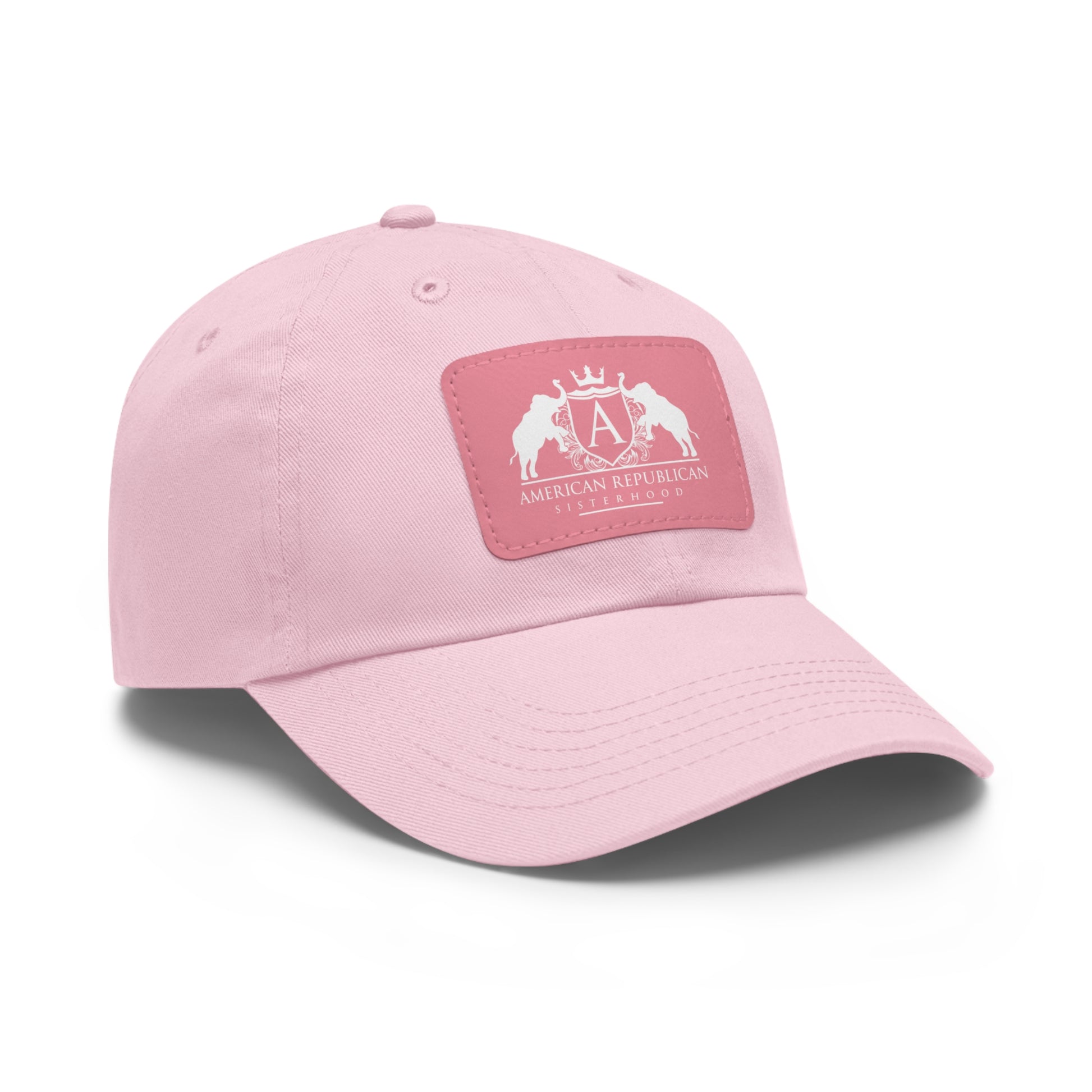 Women's Dad Hat with Leather Patch (ARS - White Logo) - Sweet Baby Jeez Teez